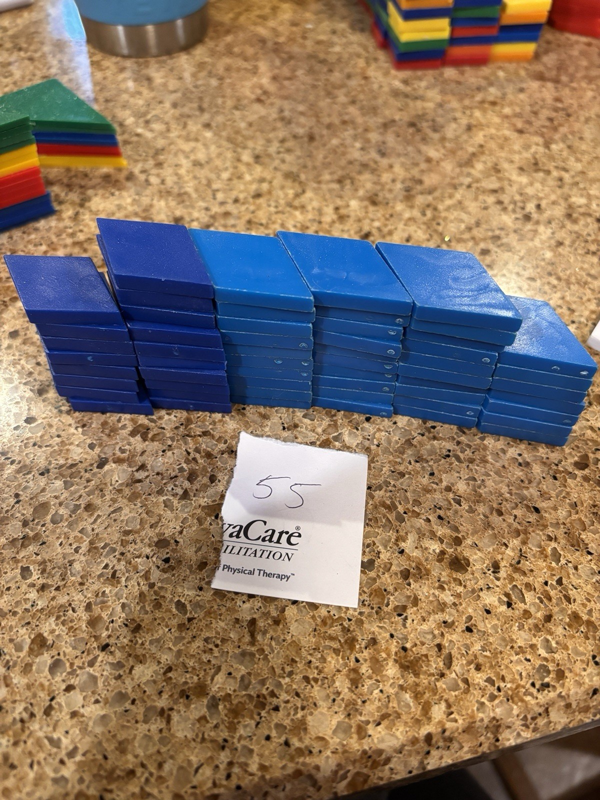 438 Geometric Pattern Shapes Blocks Primary Colors Plastic Math