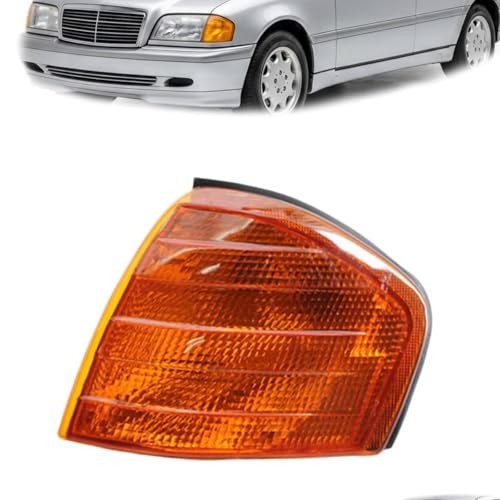 Front Left Corner Light Compatible with Mercedes Amber Lens Left Driver Side