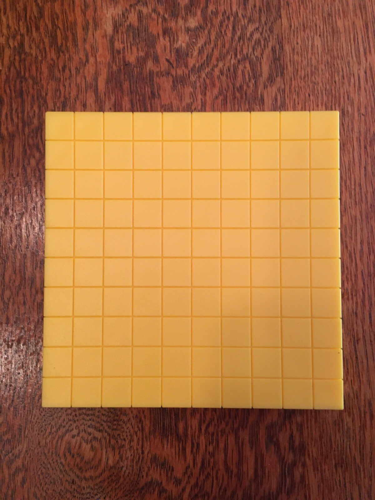 Lot of 10 Base Ten Blocks Flats 10×10 Yellow Math Manipulatives Teaching Aids