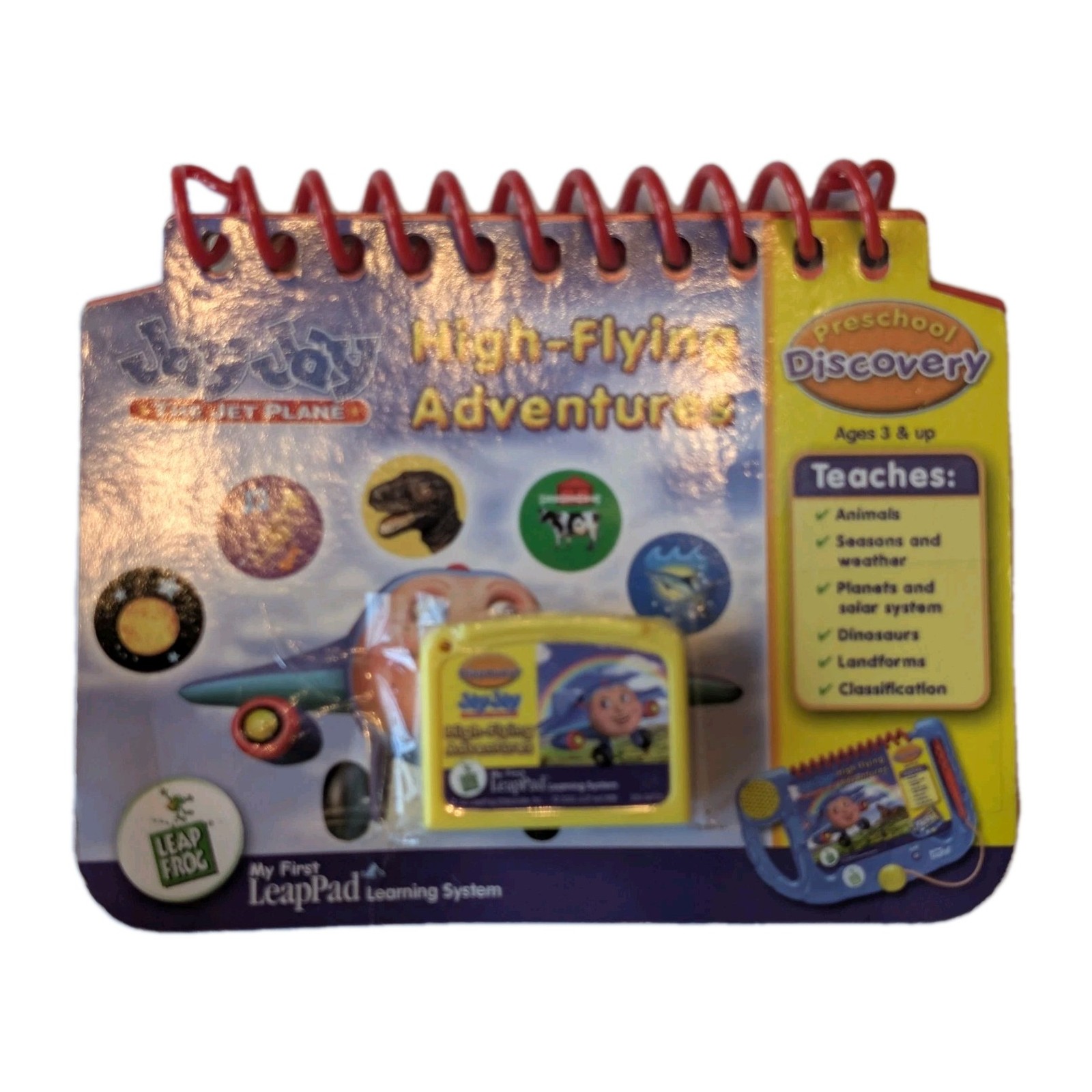 Leapfrog My First LeapPad Jay Jay The Jet Plane Cartridge And Book. GR18