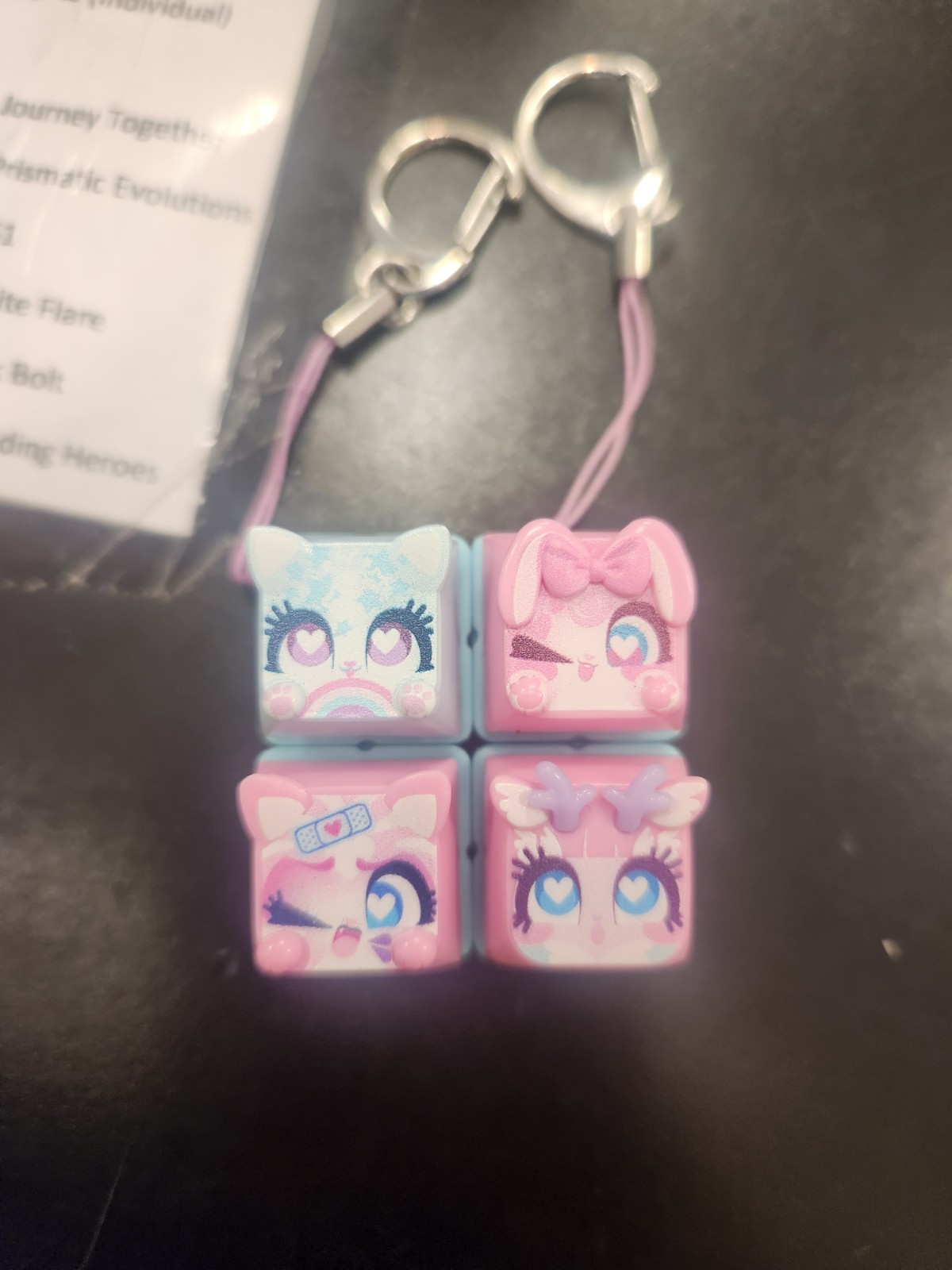 Clickeez Series 1 Lot Of 4 Kawaii Dreams Keychains