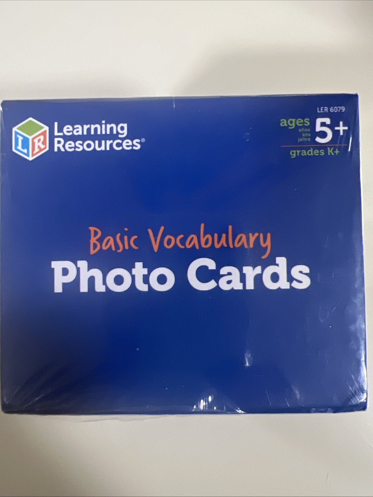 Learning Resources Basic Vocabulary Photo Cards, Set of 156 – New
