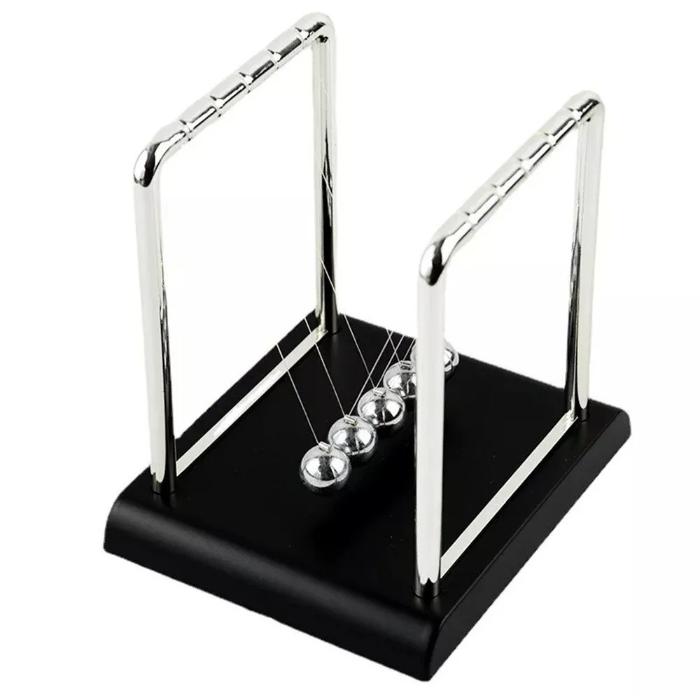 Metal Pendulum Ball Desk Table Decor Physics Science Pendulum Newton Ball Steel