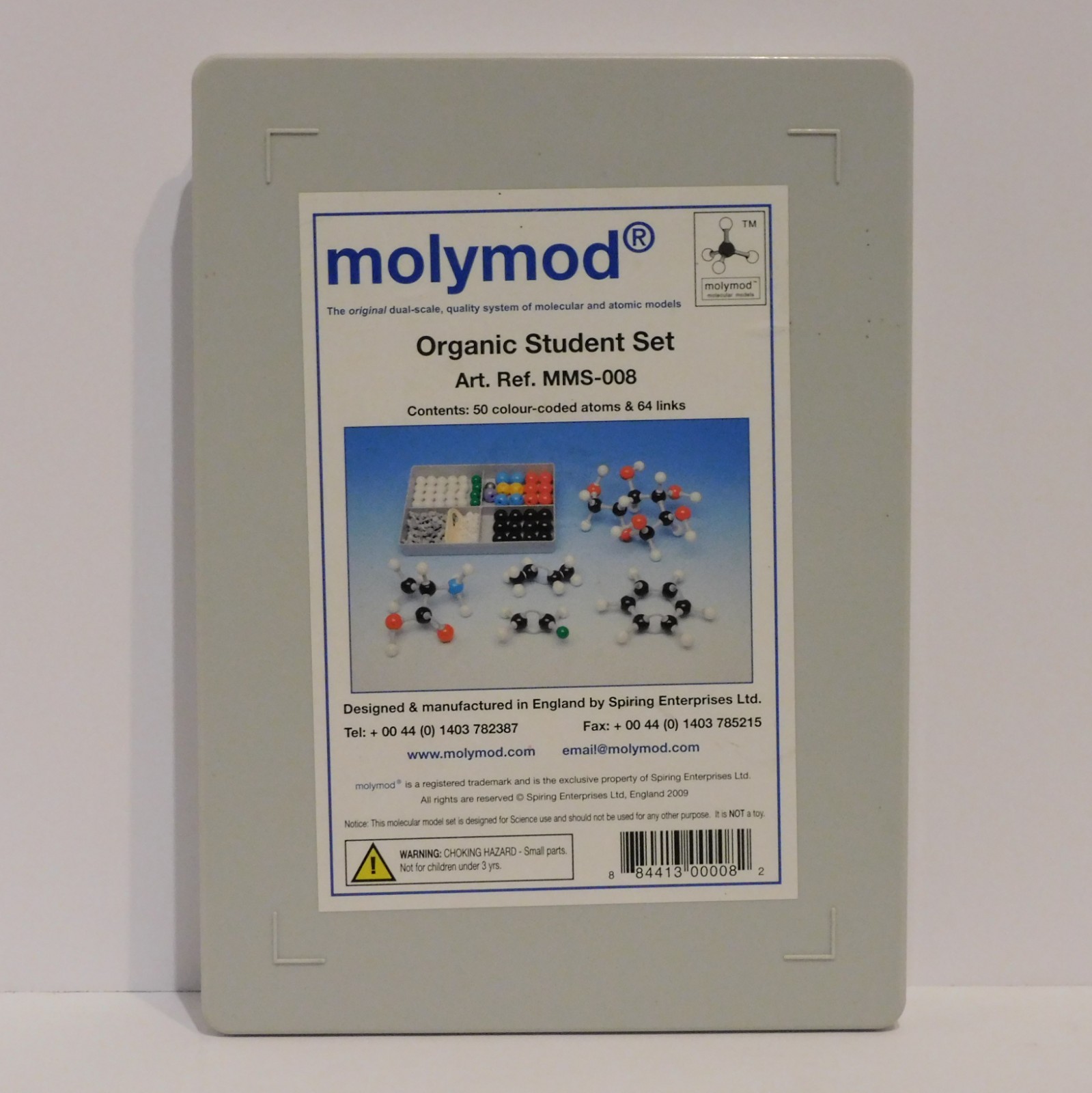 Molymod MMS-008 Organic Chemistry Molecular Model, Student Set (53 Atom Parts)