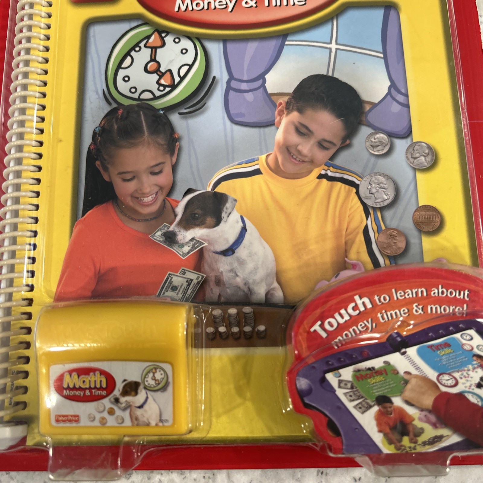 Fisher Price Power Touch Math Money & Time – Grade 2 Book and Cartridge New