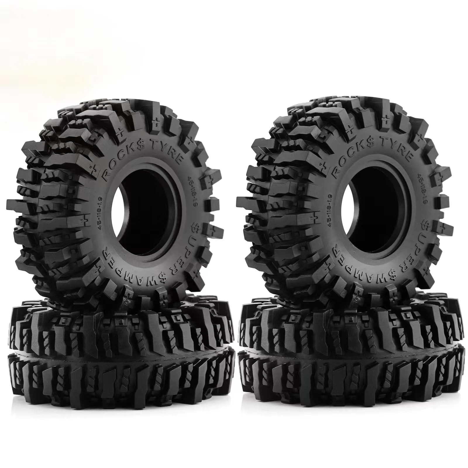 REDSPIDER 1.9» Crawler Mud Slingers Tires OD 4.64» （4pcs ）1.9 RC
