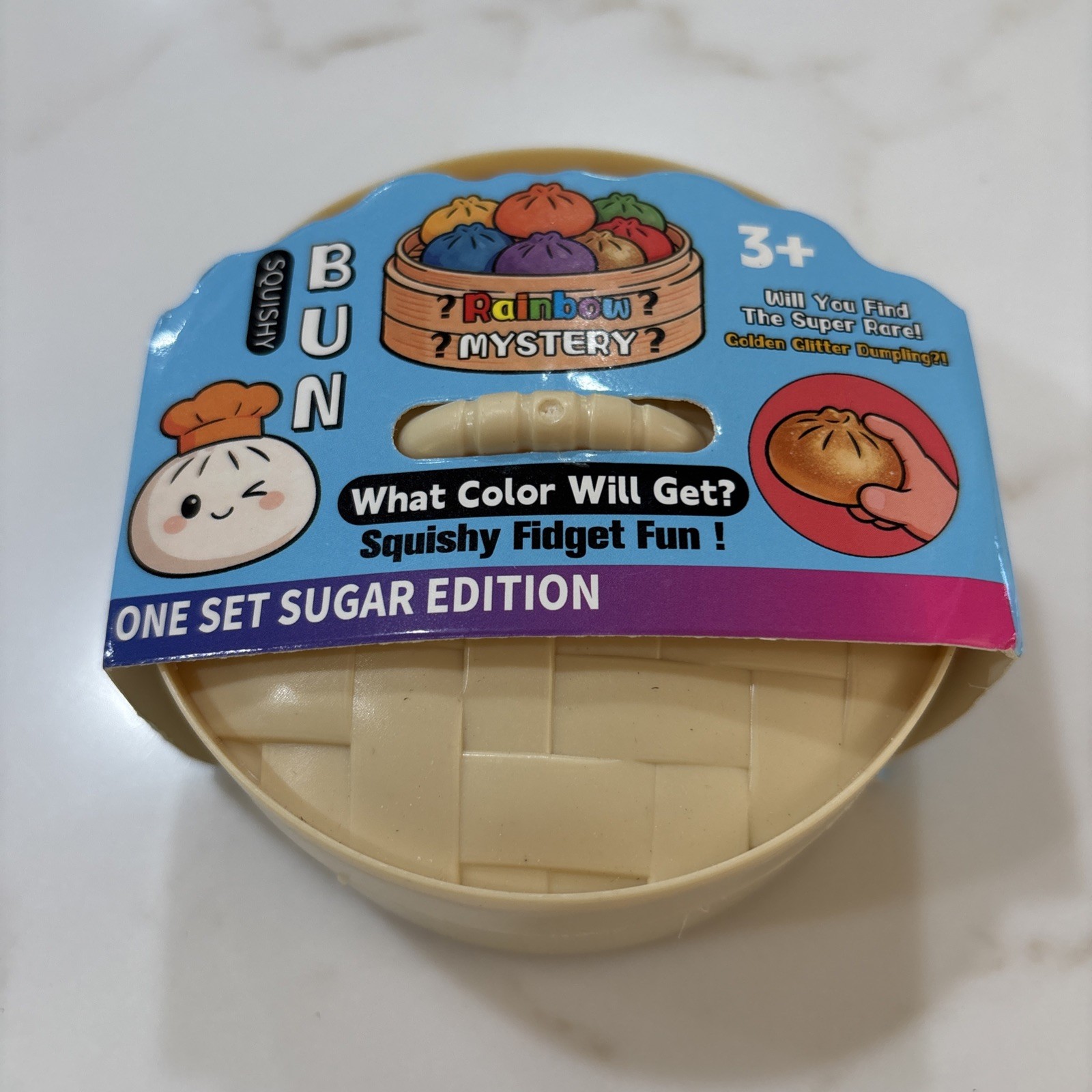Mystery Rainbow Squishy Bun Dumpling Fidget Toy Sugar Edition Blind 1ct