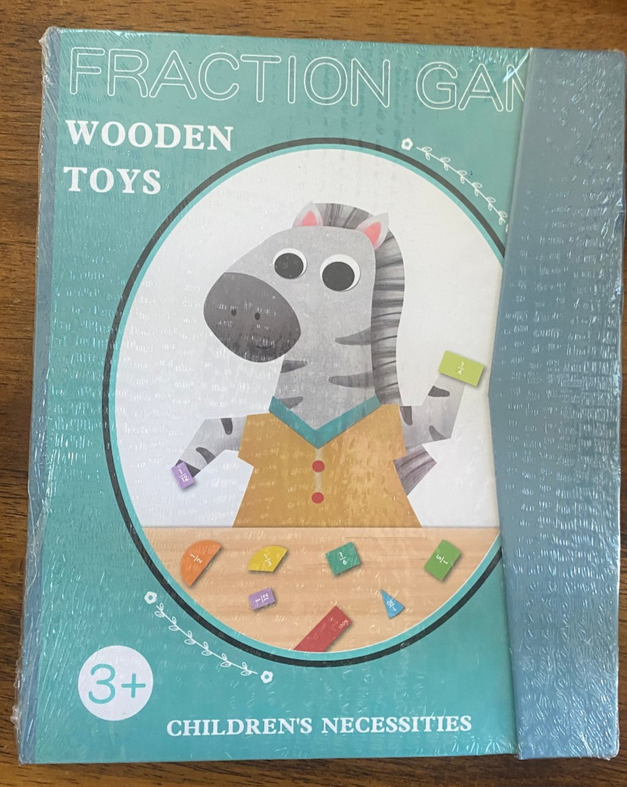 Fraction Games Wooden Toys 3+ BRAND NEW SEALED