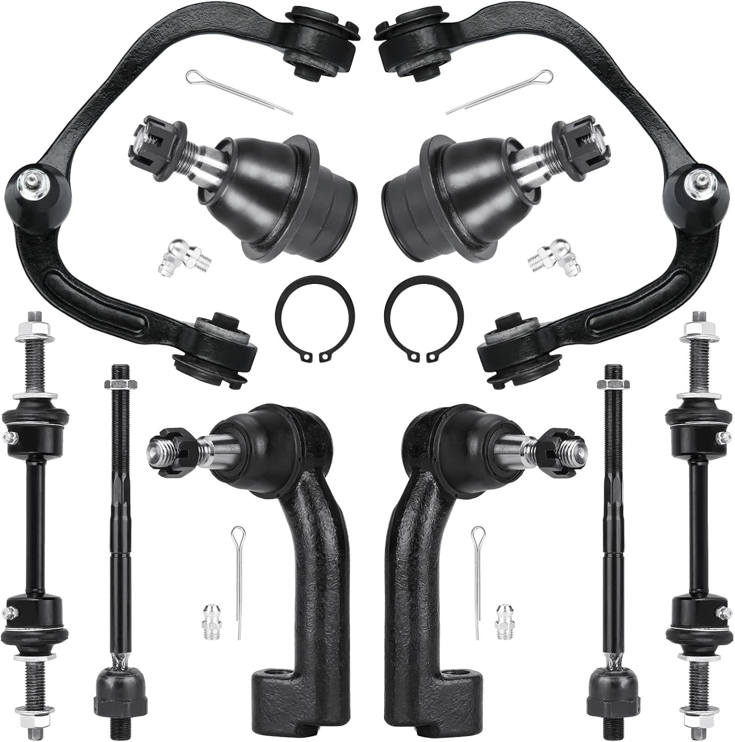 10pc Front Upper Control Arm Kit Ford F150 4WD 2009
