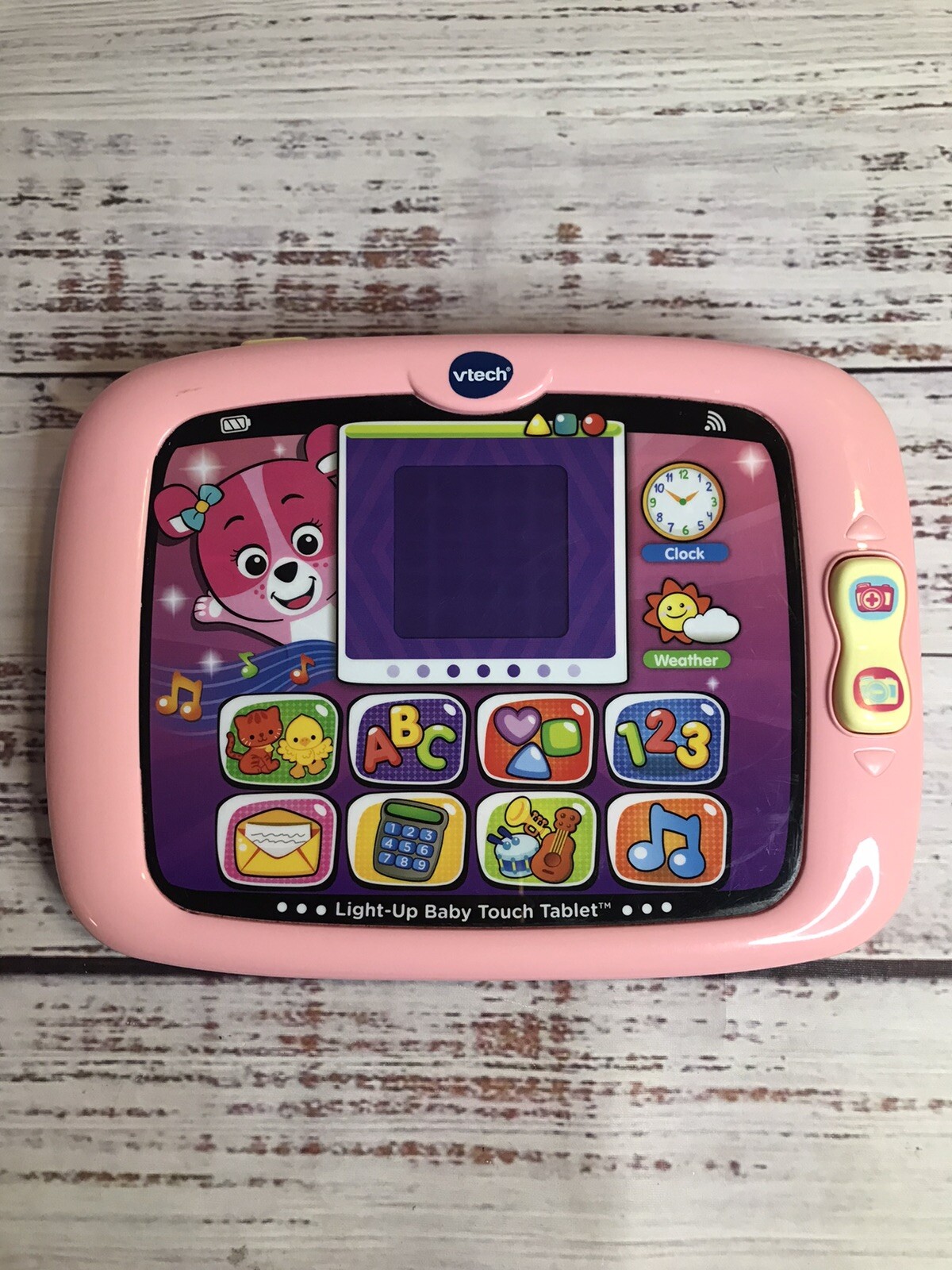 Vtech Light-Up Baby Touch Tablet Educational Play Toy Pink Tested Works