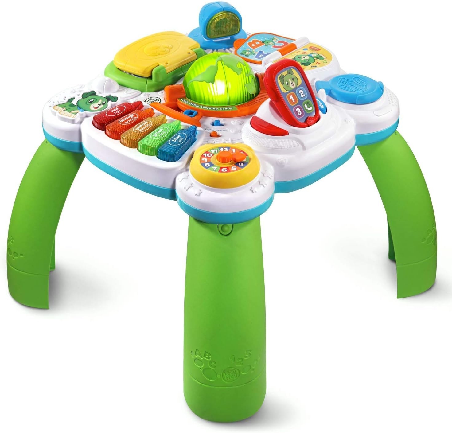 Green Learning Desk for Toddlers with Touch Points and Educational Features
