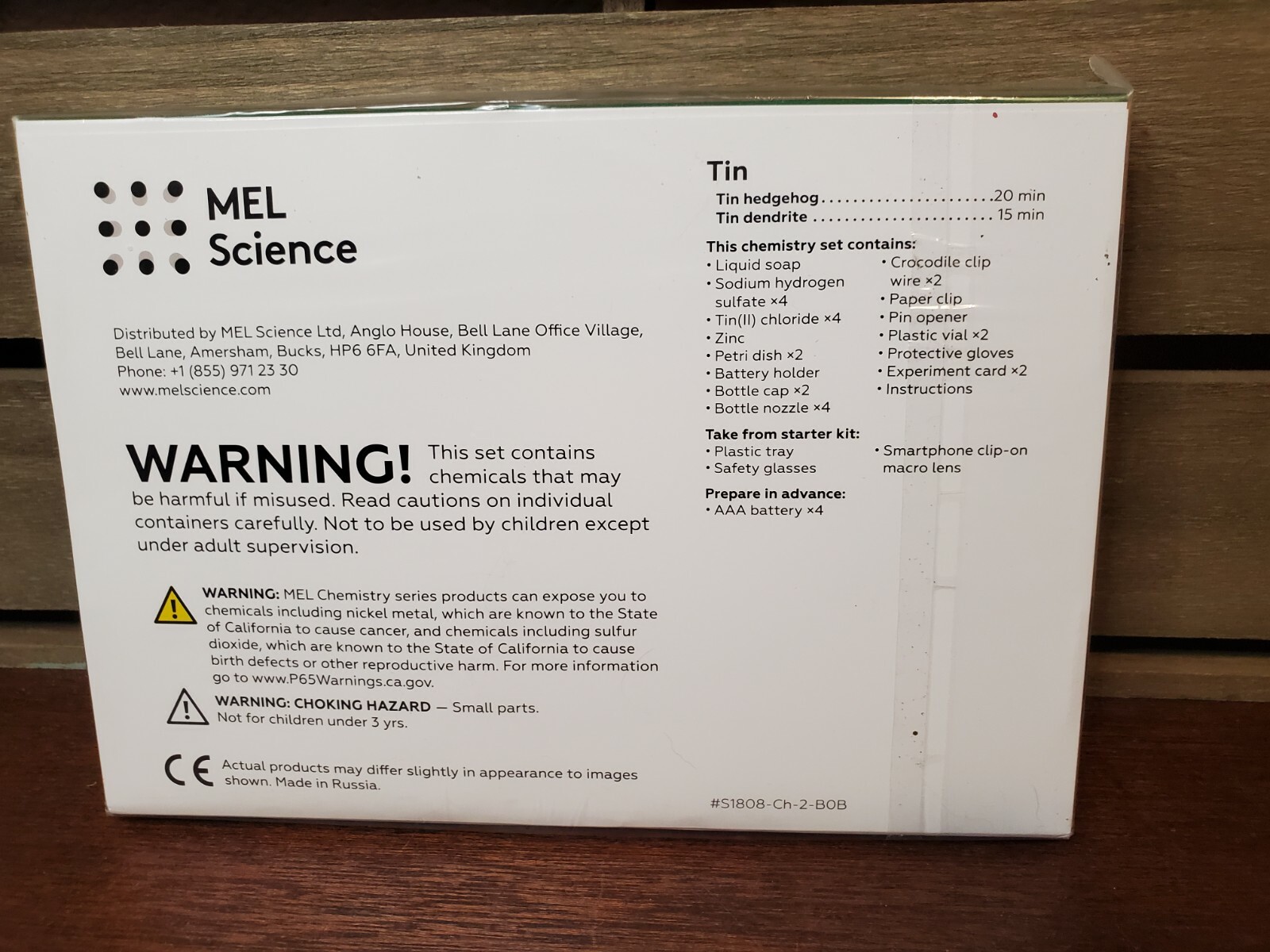 MEL Science Tin Chemistry Set Education Lab Project – NEW & FACTORY SEALED!