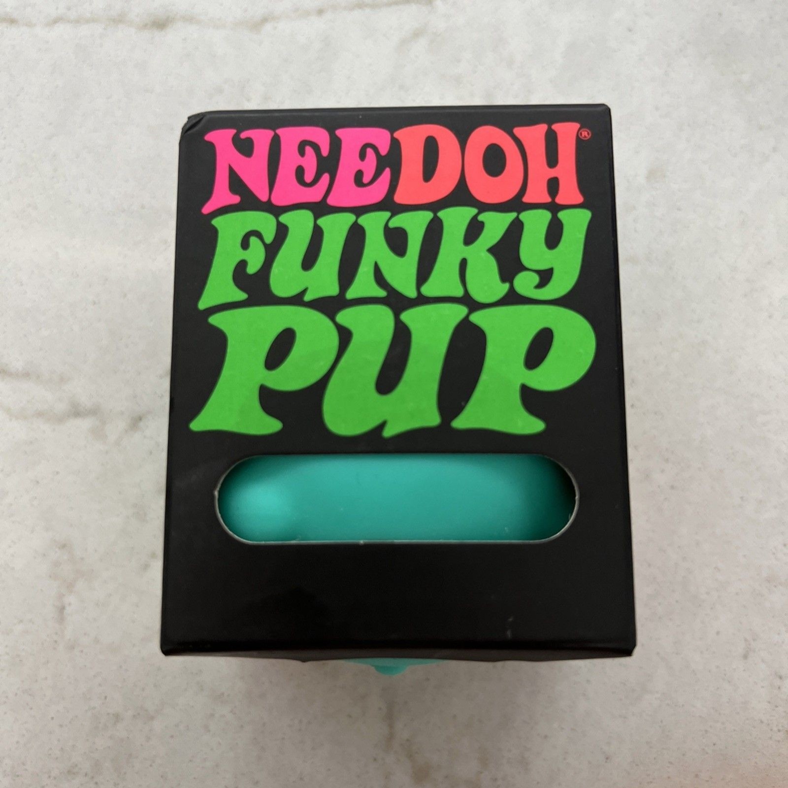NeeDoh Funky Pup Squish Toy Teal/Blue