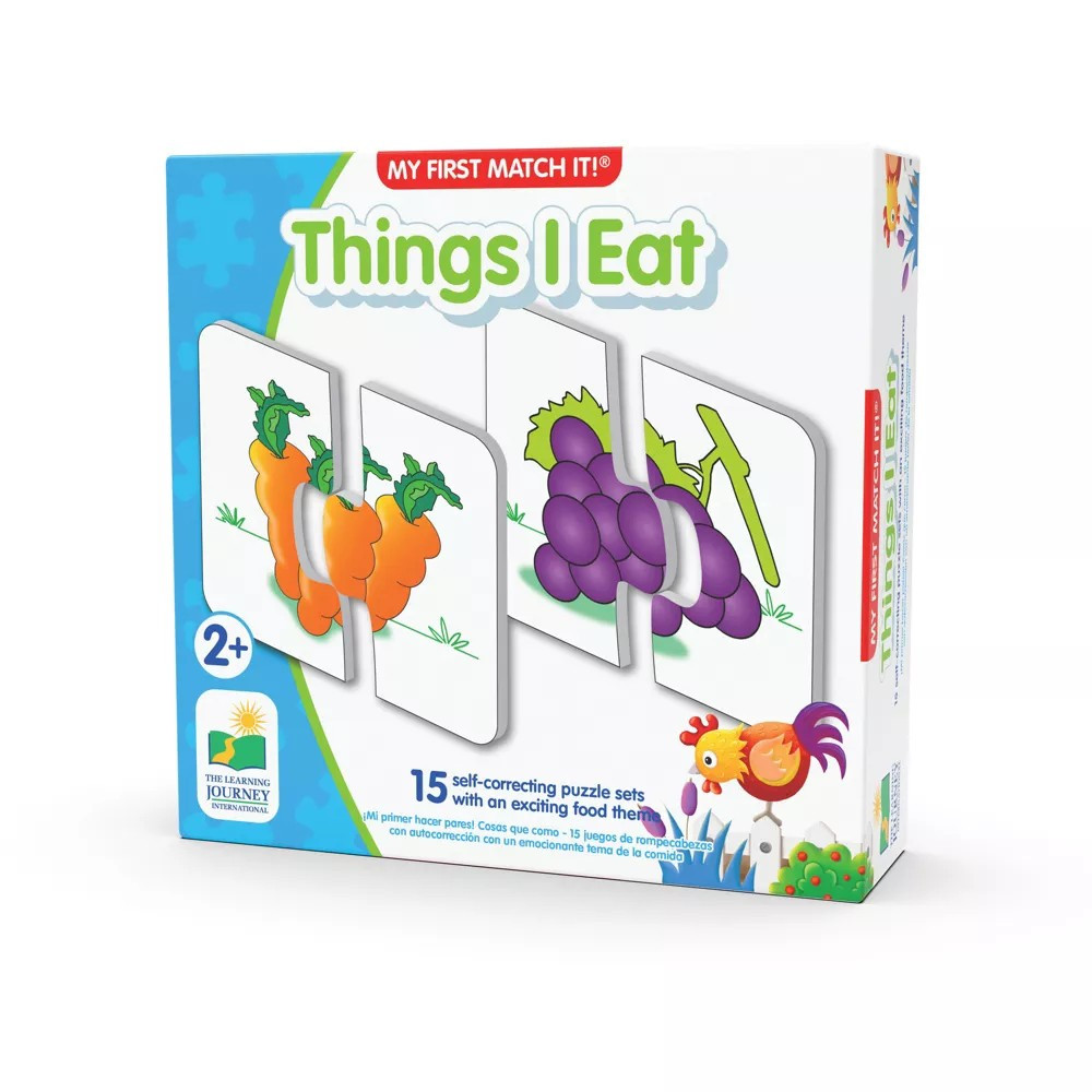 Match It Toddler Puzzle Self-Correcting Puzzle Sets – Things I Eat – Ages 2+