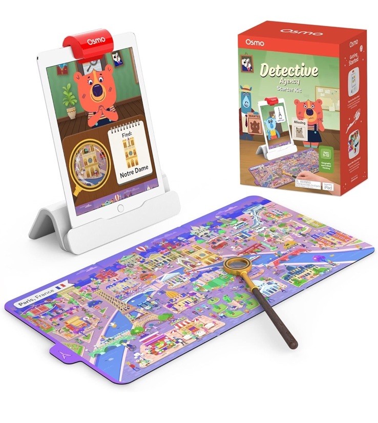 Osmo – Detective Agency Starter Kit for iPad, Pretend Play, Detective Board