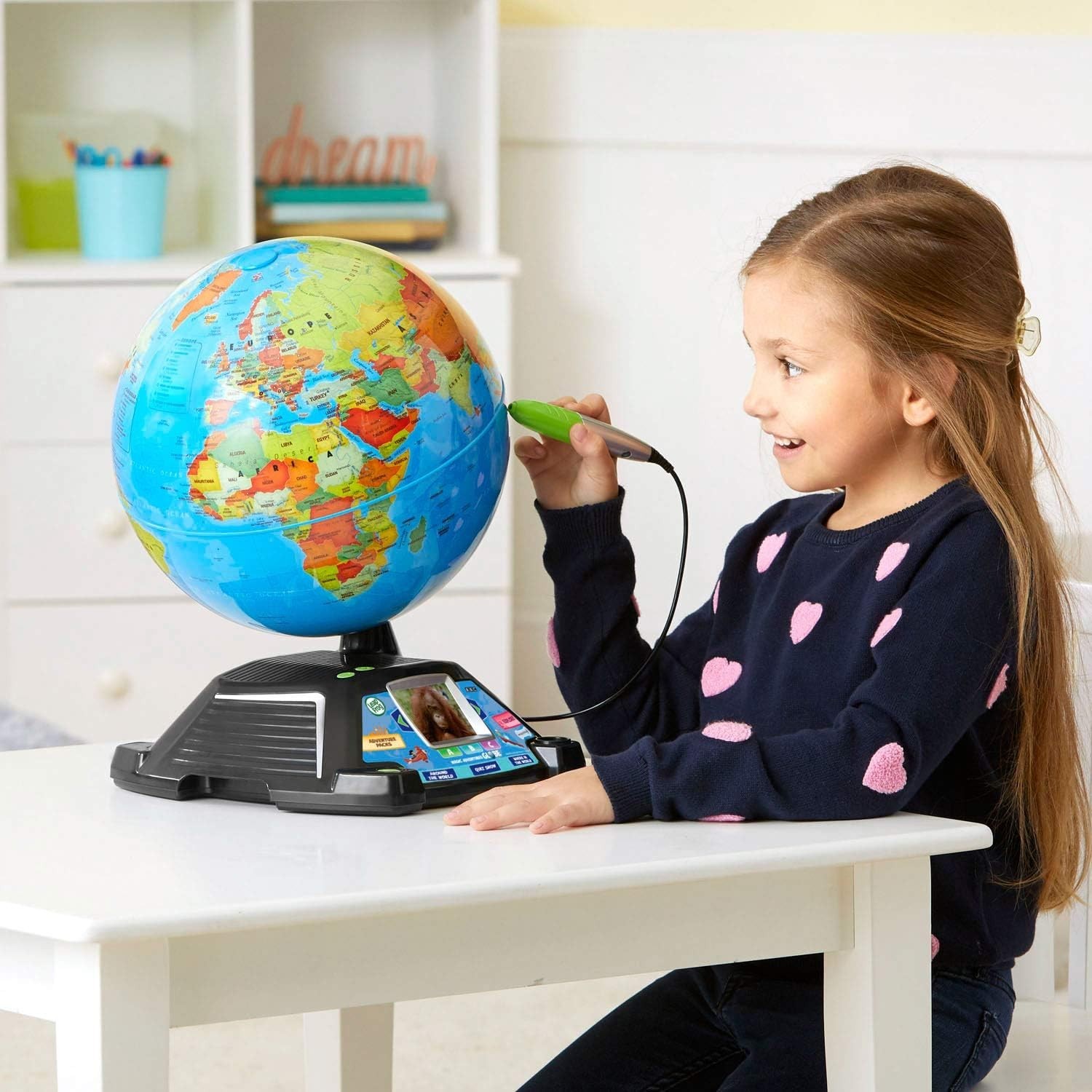 Interactive Children Globe with Animals and Culture Exploration