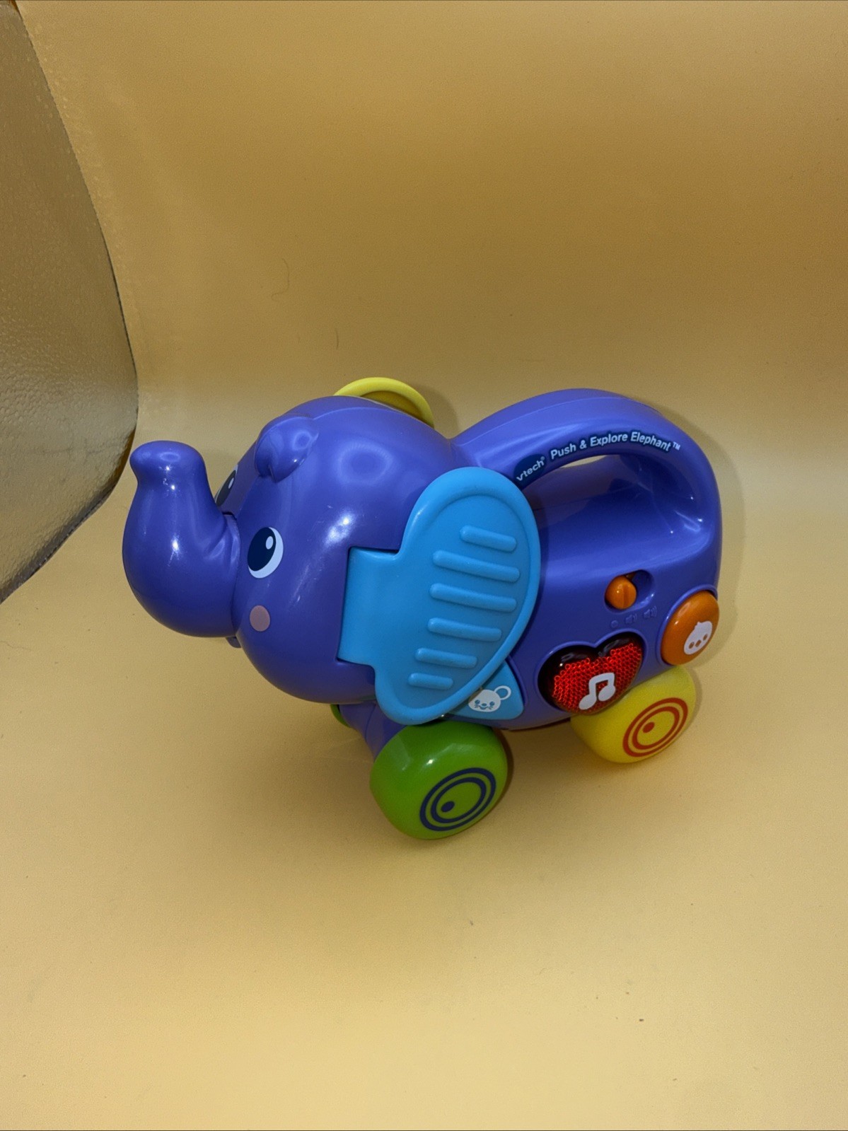 Push And Explore Vetch Elephant 6″ musical education purple lights up works