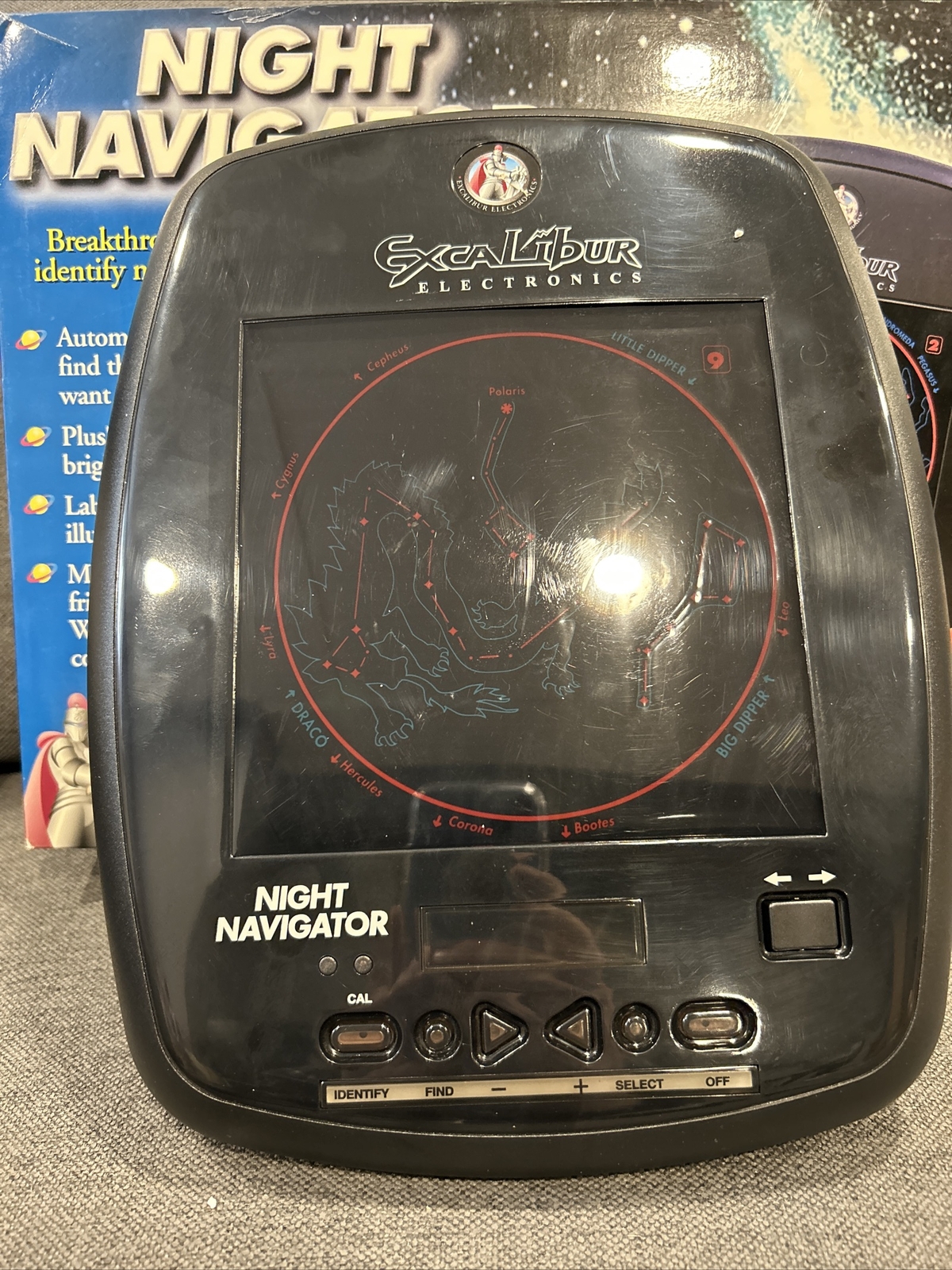 1999 Vintage Excalibur Electronic Night Navigator Model 761 Tested Stars Planets