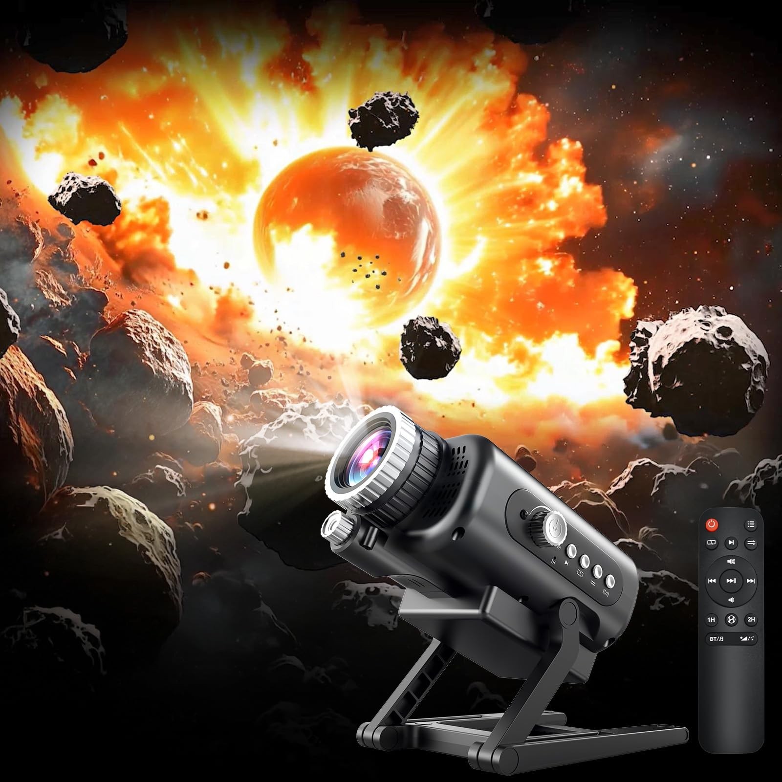 3D Galaxy Star Projector for Bedroom, 60 Themes HD 3D Planetarium Projector w…