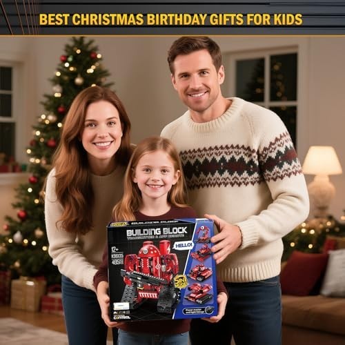 5-in-1 STEM Robot Building Kit for Kids 8-16, Remote Control Engineering Toys, 4