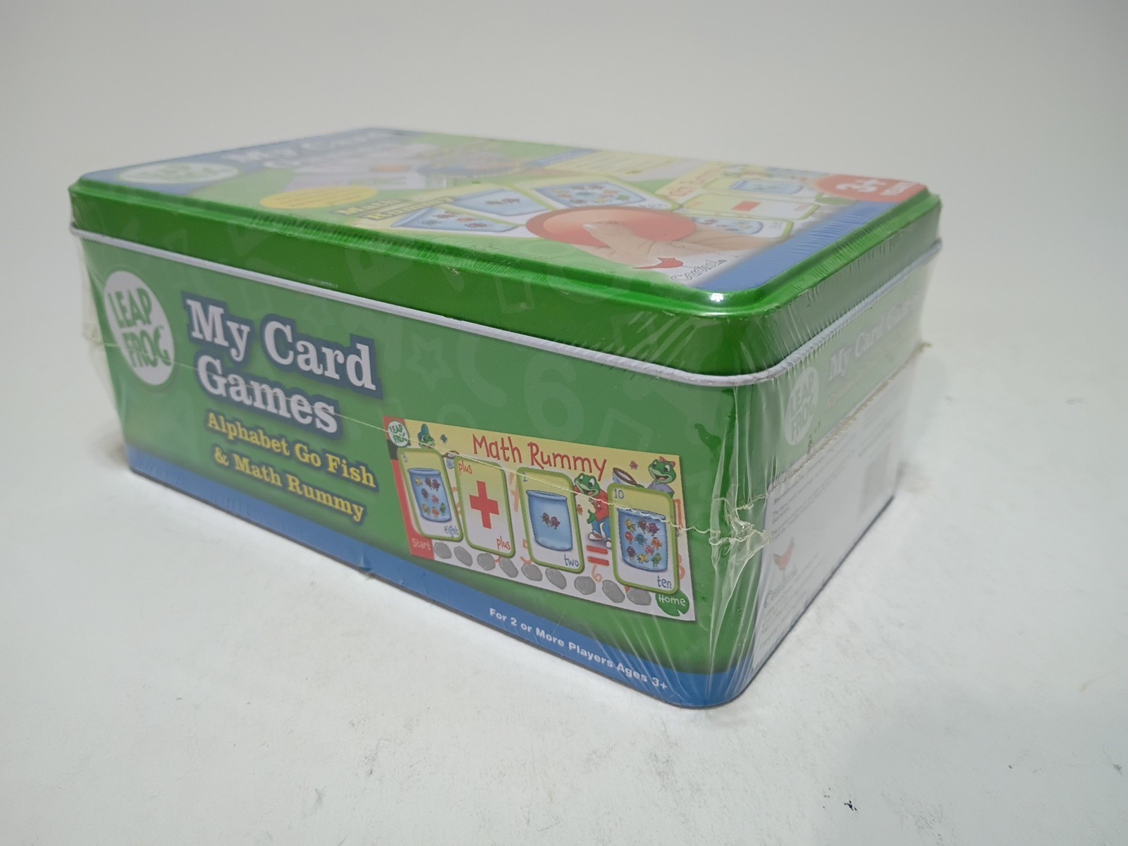 Leap Frog My Card Games Alphabet Go Fish Math Rummy New In Tin Sealed
