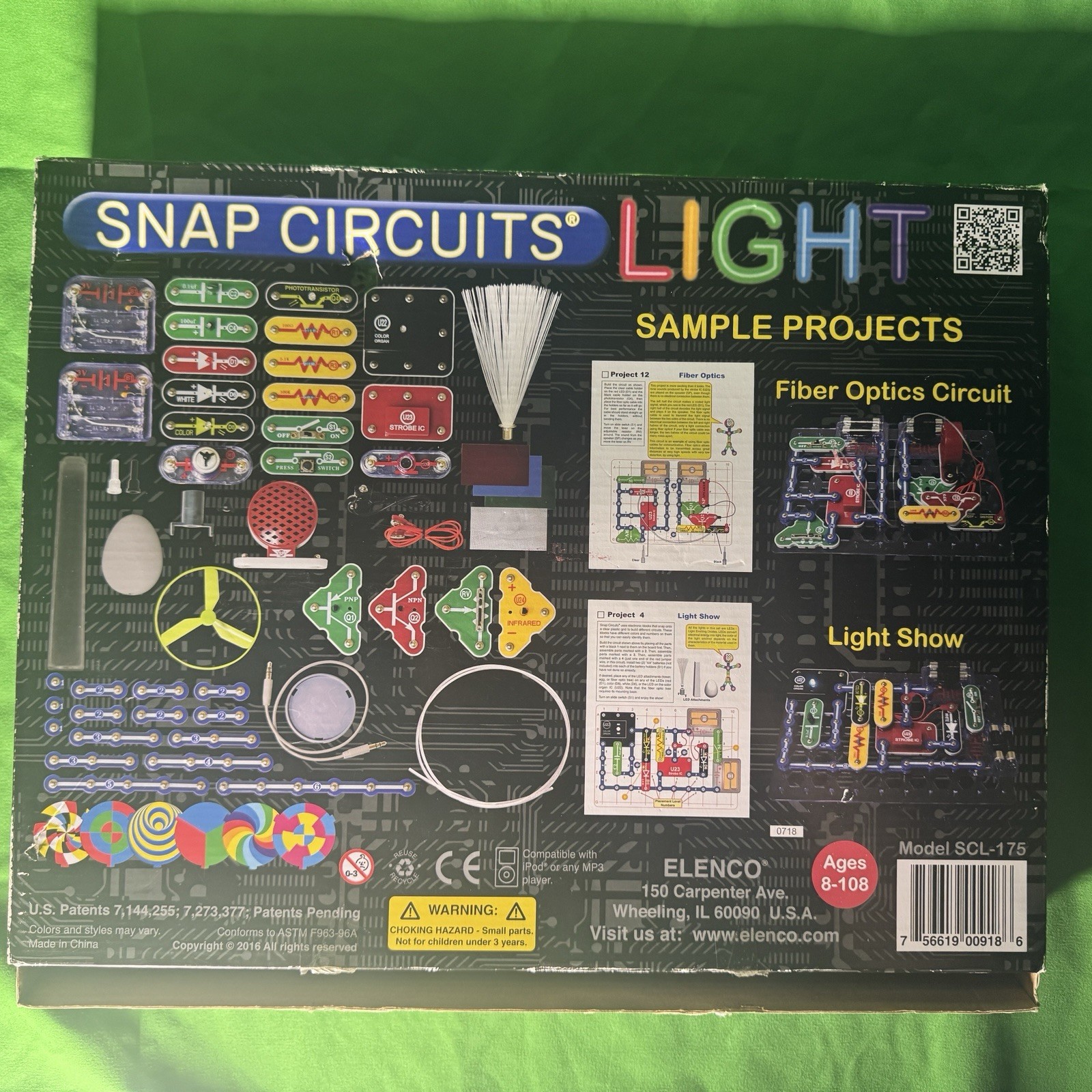 Snap Circuits SCL-175 Lights Electronics Exploration Kit – Multi- Color
