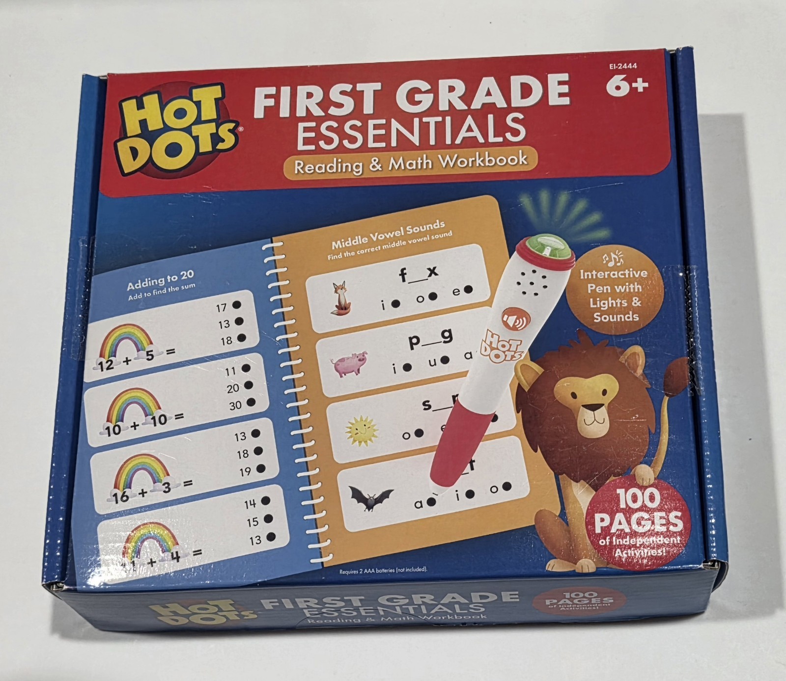 Hot Dots First Grade Essentials: Reading & Math Workbook – 1st Grade Workbook