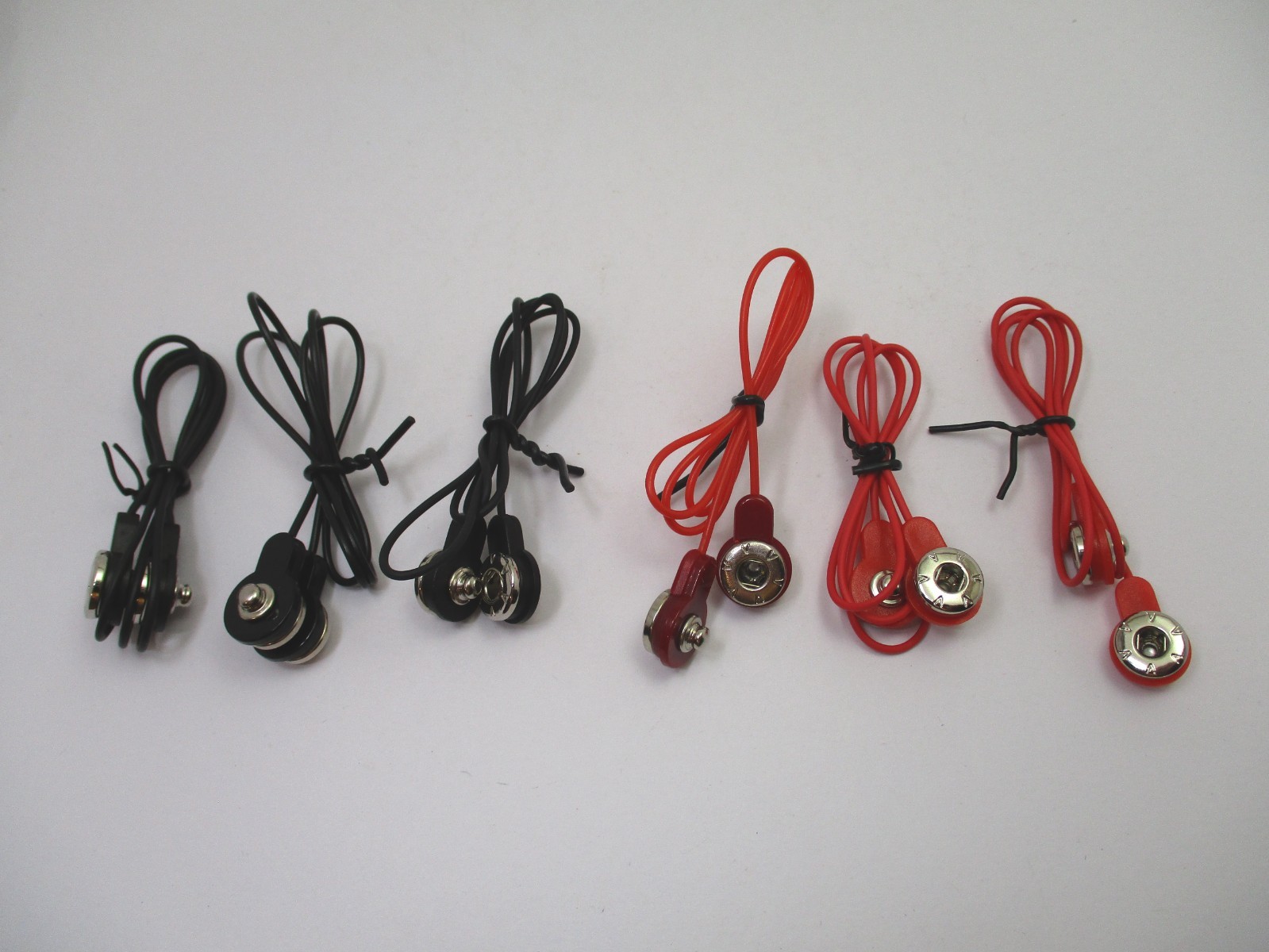 Elenco Snap Circuits Replacement Parts Black and Red Jumper Wires Lot of 6