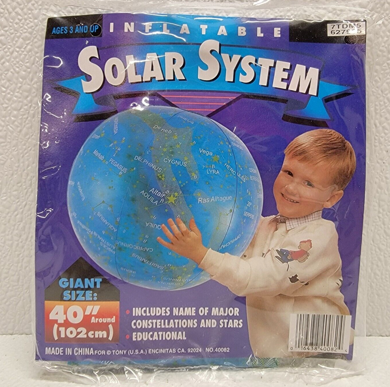 New 40″ Inflatable Beach Ball Solar System Major Constellations Stars Space RARE