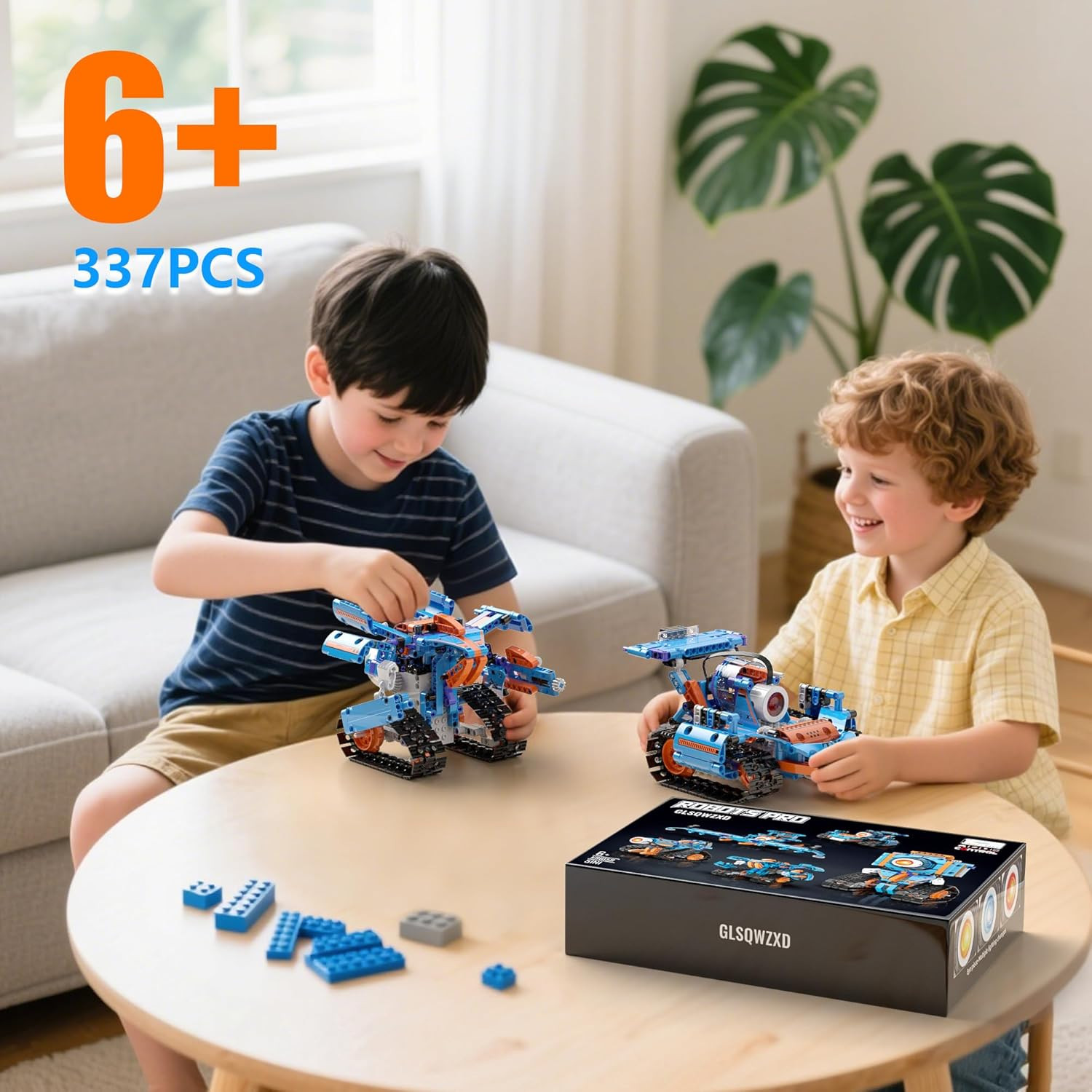 5In1 Robot Building Kits for Kids 6-12, APP & Remote Control STEM Robot Building