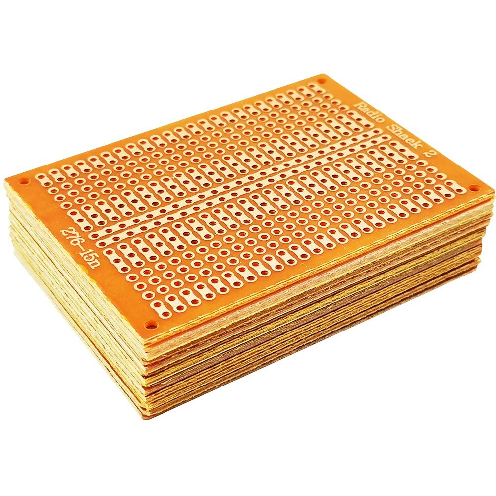 15Pcs PCB Protoboards,YUNGUI 5X7cm 1-2-3 Perf Board Circuit Strip Gold
