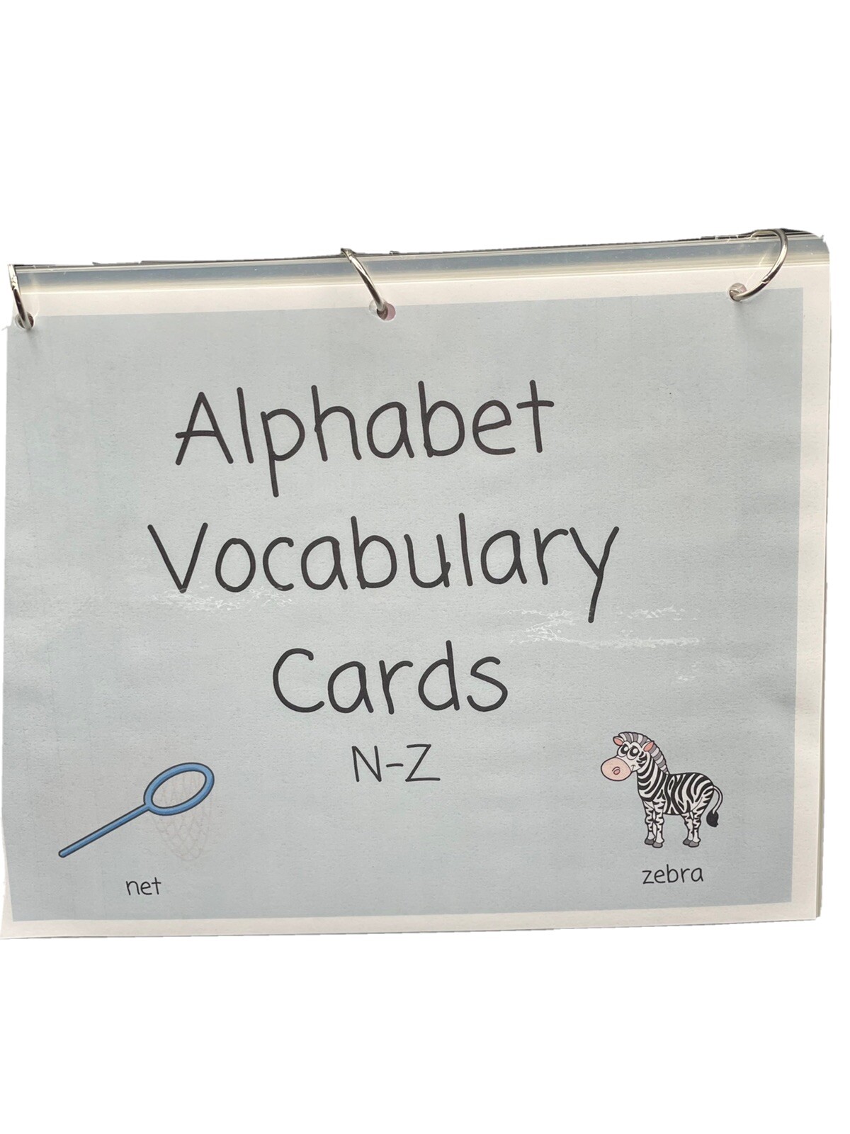 Alphabet Activity Busy Book File Folder Cards Preschool Kinder Learning Game