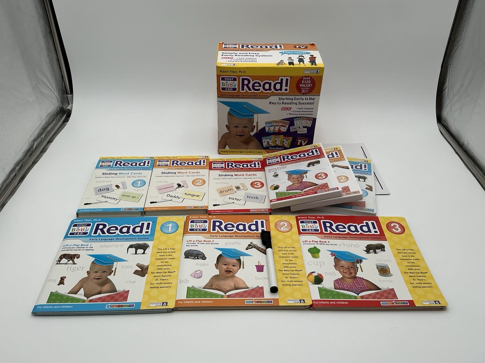Your Baby Can Read «3- level Kit» 3months – 5yrs old. As seen on TV. Bundle box