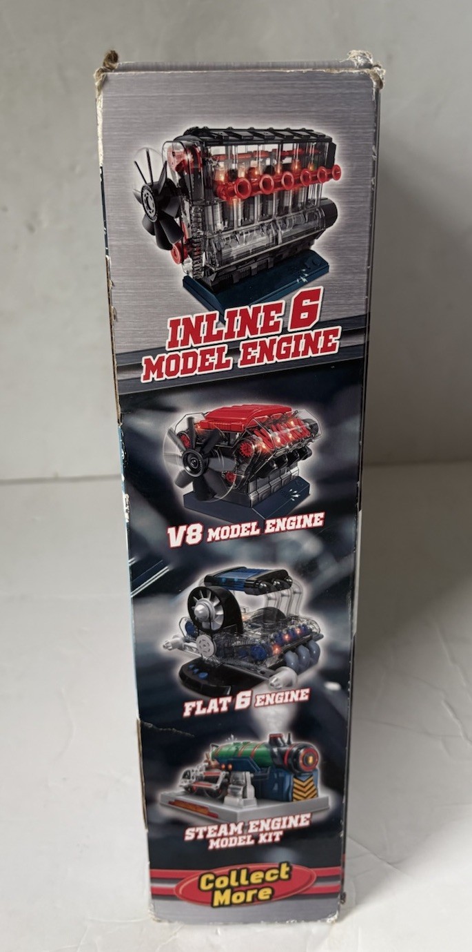 Playz Inline 6 Engine Model Kit – Build Your Own STEM 230+ Pieces 39113 NIB NEW