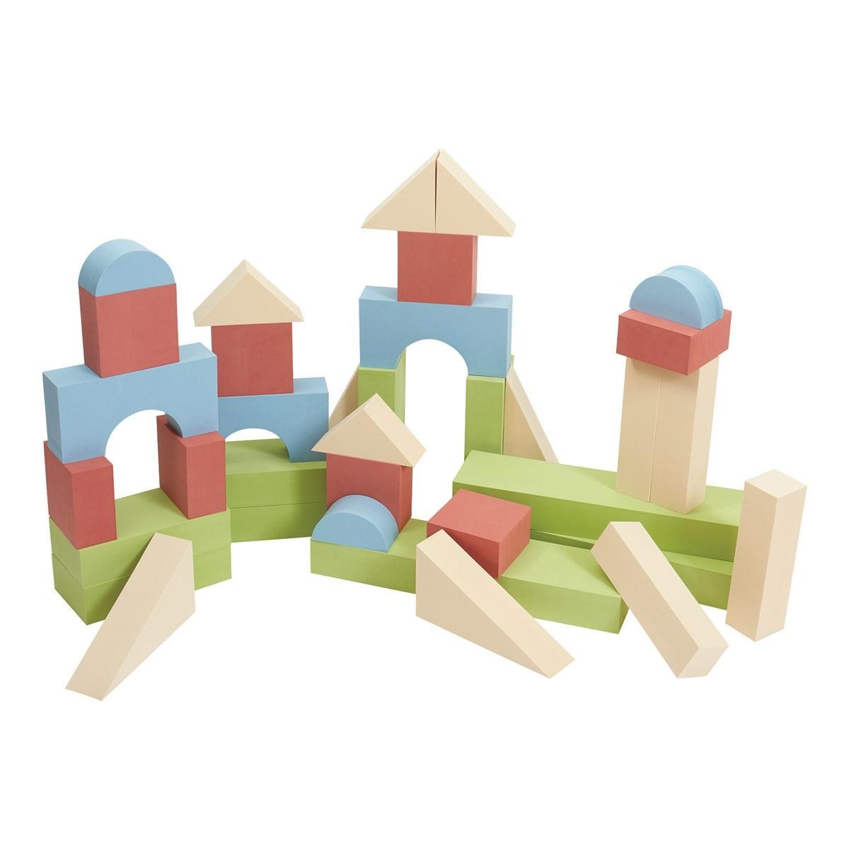 Kaplan Early Learning Jumbo Foam Colored Blocks – 36 Pieces