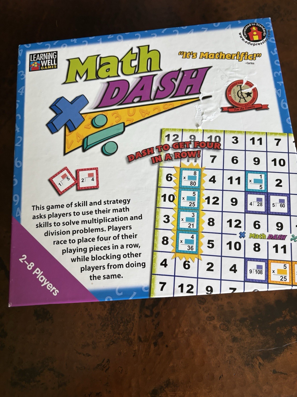 MATH DASH Skills/ Multiplication & DIvision/ by Learning Well Games/Strategy Fun