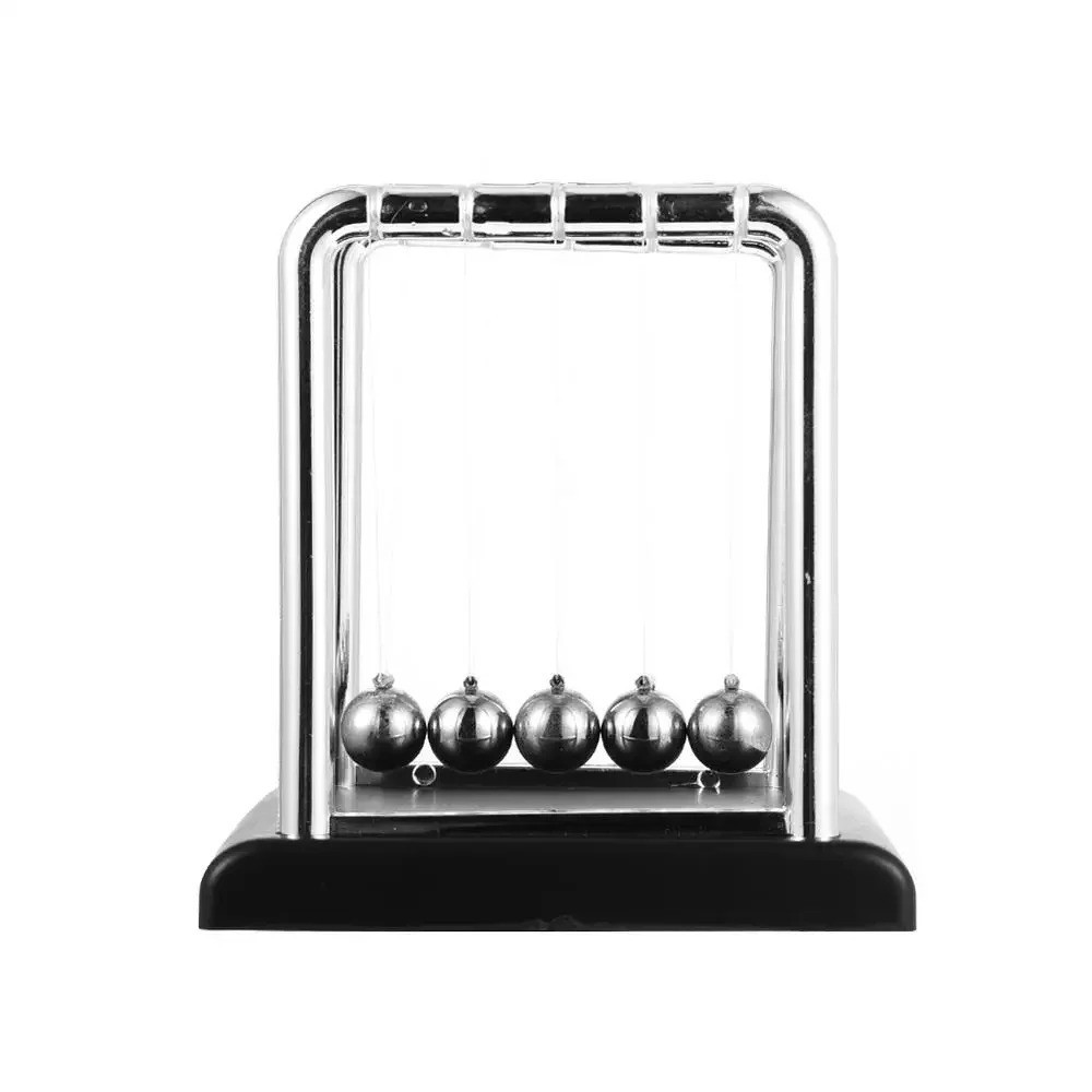 Metal Pendulum Ball Desk Table Decor Physics Science Pendulum Newton Ball Steel
