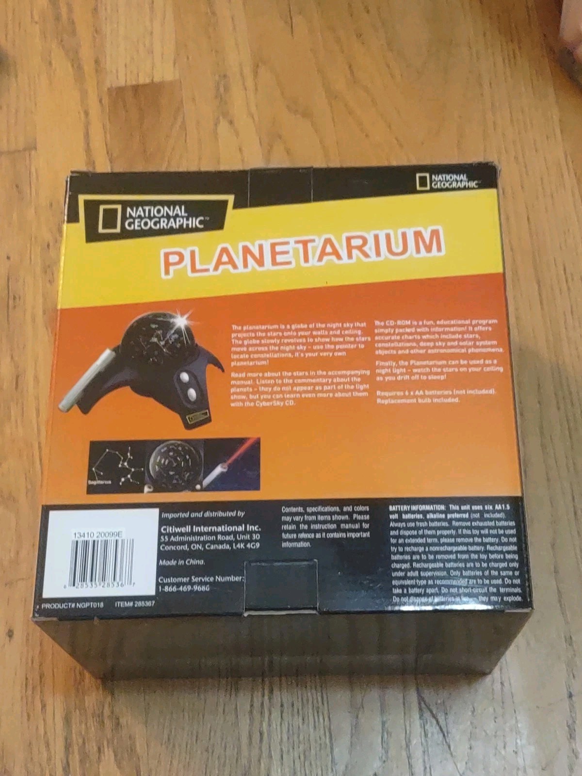 NIB NRFB Sealed 2010 National Geographic Projection Planetarium Star Projector