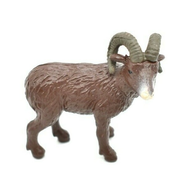 Bighorn Sheep, Plastic Animal, Toy, Kids, Realistic Figurine 1.75″ F3535