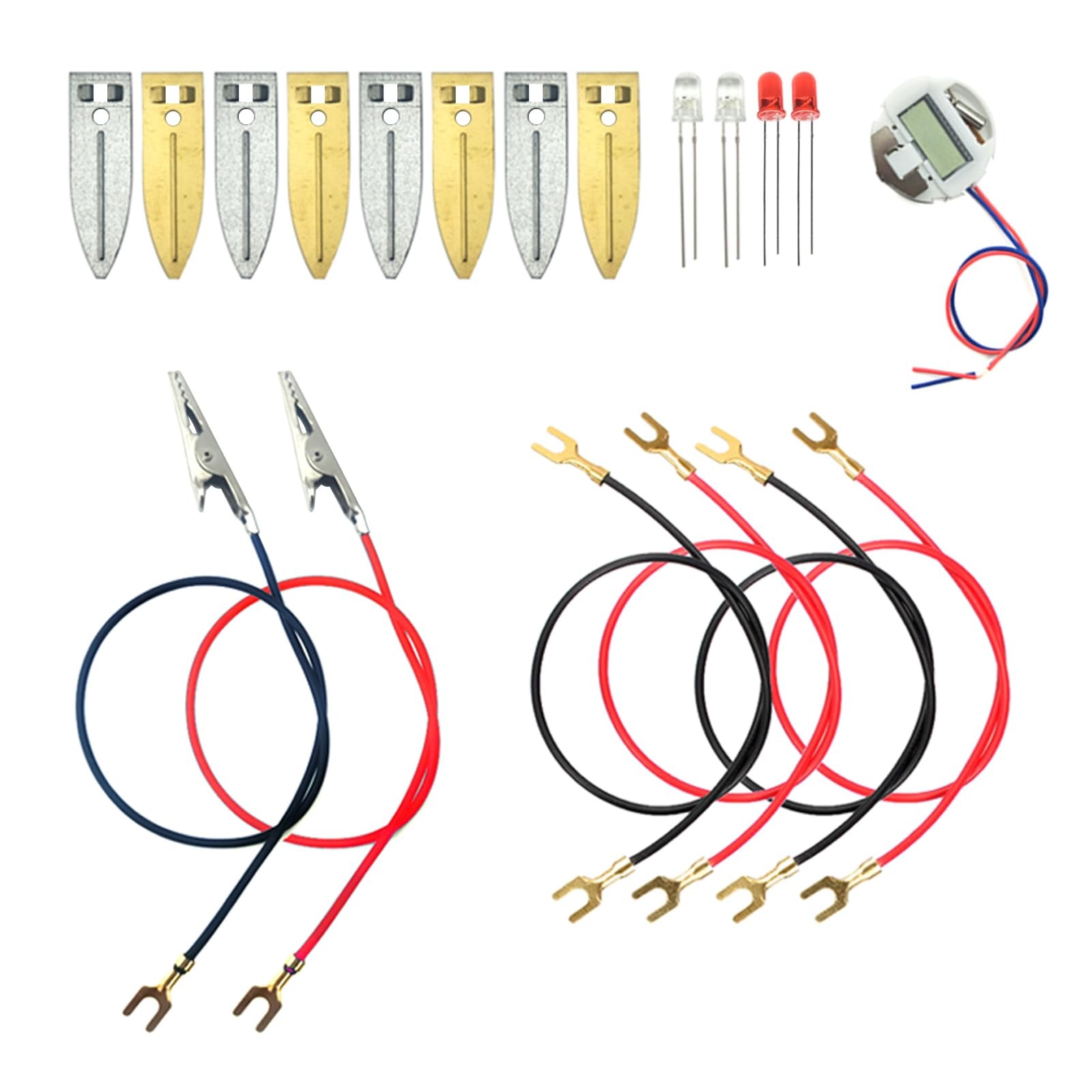 Fruit Battery Science Experiment Kit with Electronic Clock and RGB for DIY Ho…