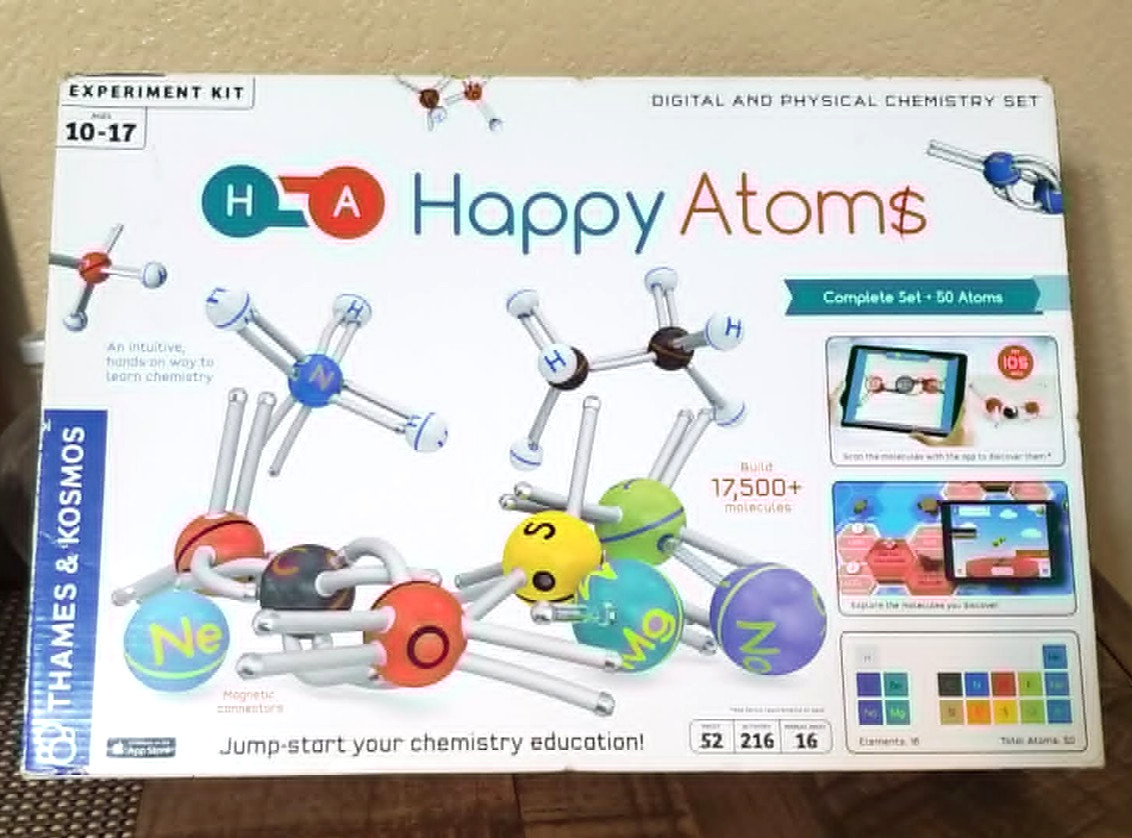 Thames & Kosmos Happy Atoms Stem Experiment Kit Complete Set 52 Piece –
