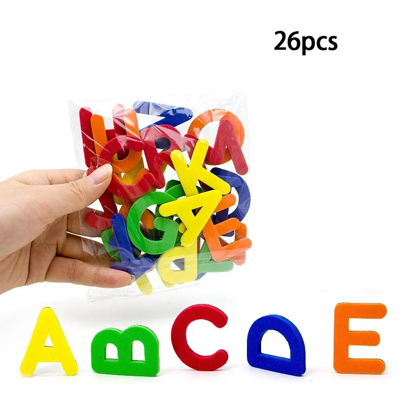 ABC Magnetic English Letter Magnetic Stickers Refrigerator Stickers Educational