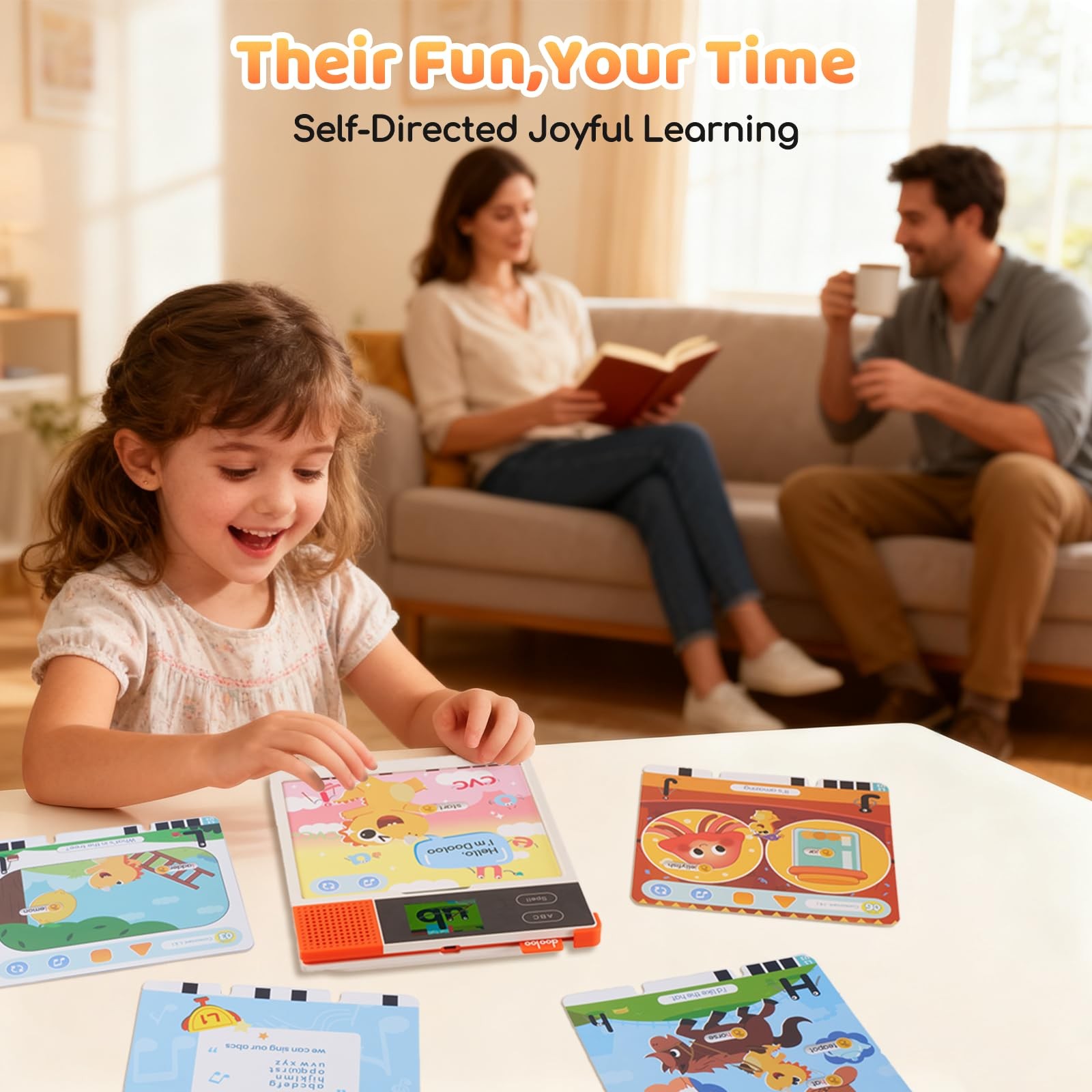 Learn to Read & Spell Phonics Pad, Interactive Electronic Learning Pad with 2…