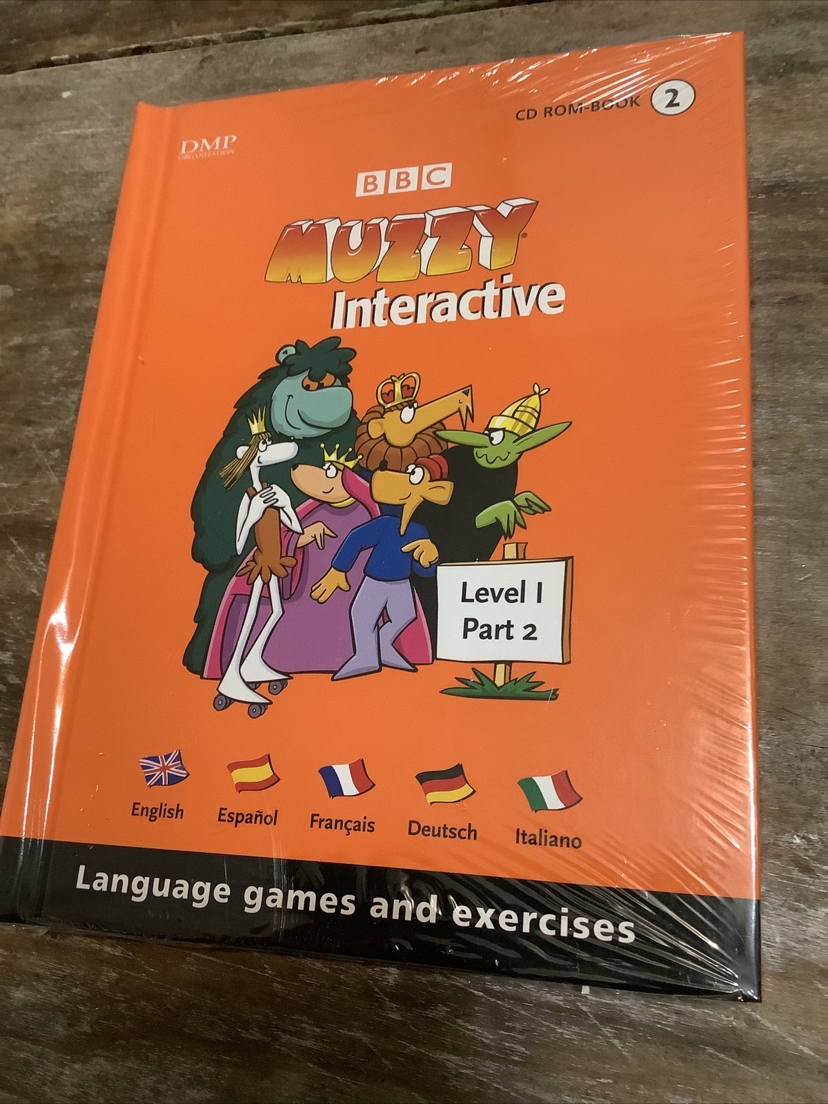 BBC Muzzy Interactive language course French Spanish+ Level 1 DVD CD ROM Book 2