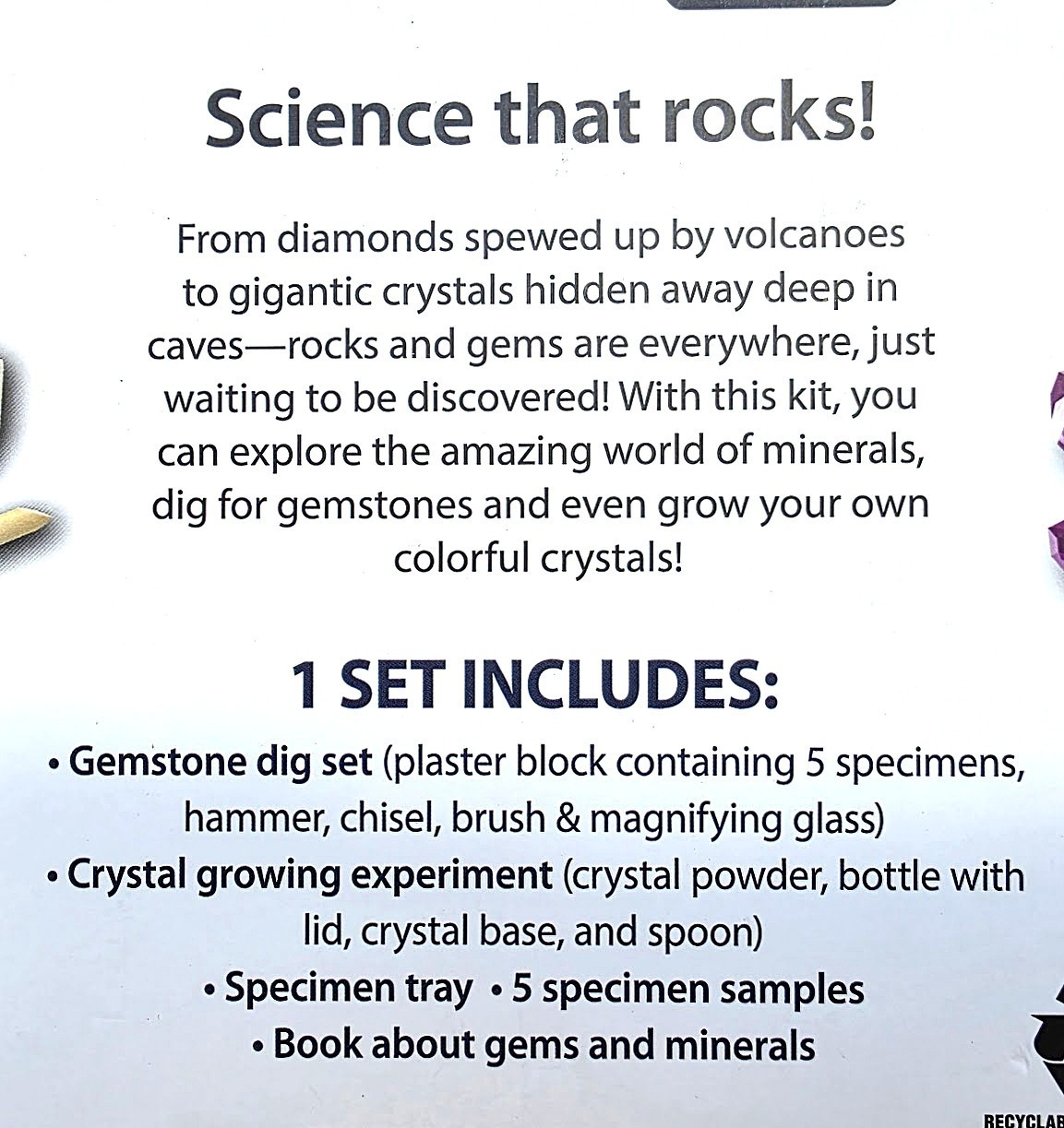 CRYSTALS & ROCKS LAB KIT, SPICEBOX STEM, MINERALS, GEMSTONES, CRYSTALS NIB