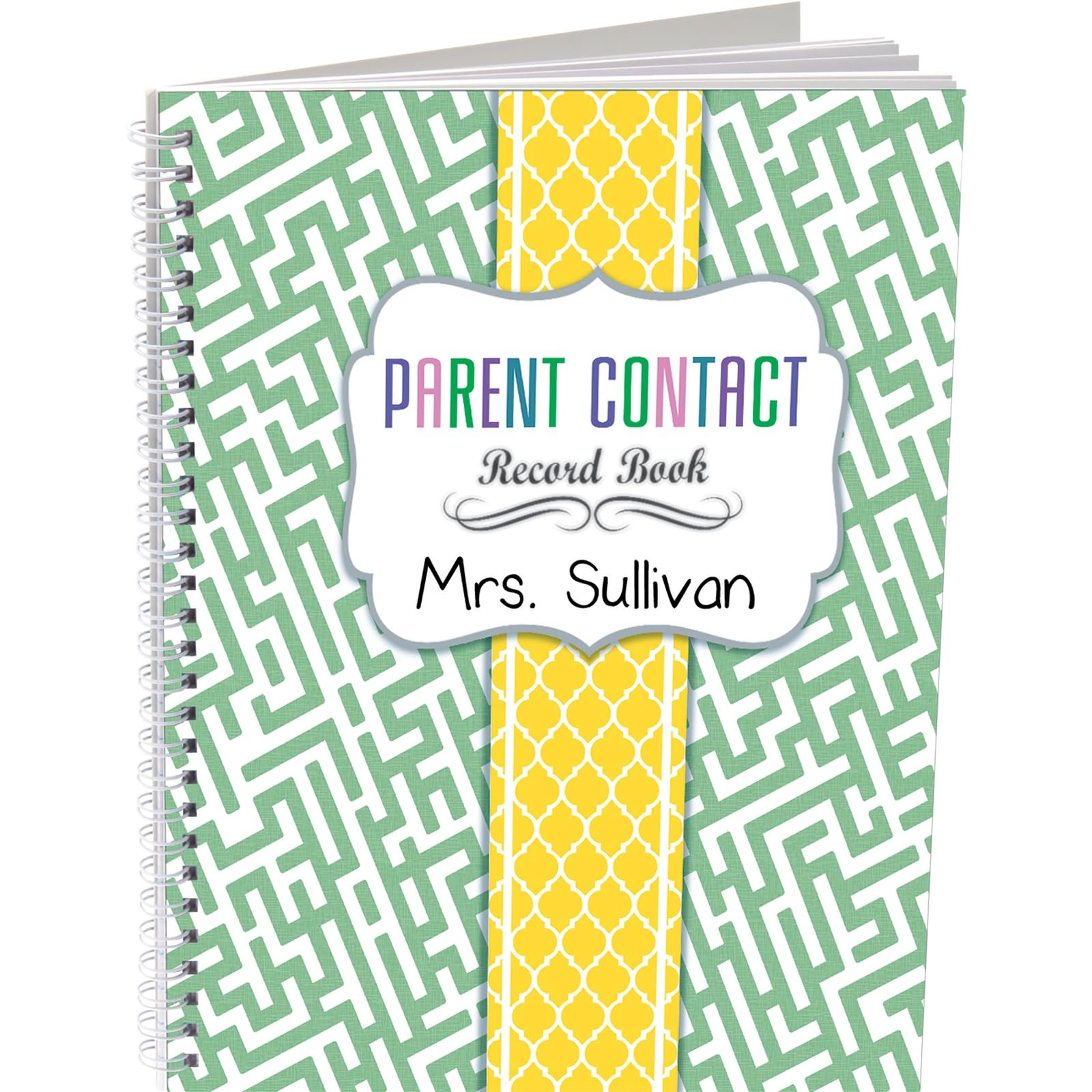 Really Good Stuff Parent Contact Record Book Couture Style 1 Record Book 49 Tabs