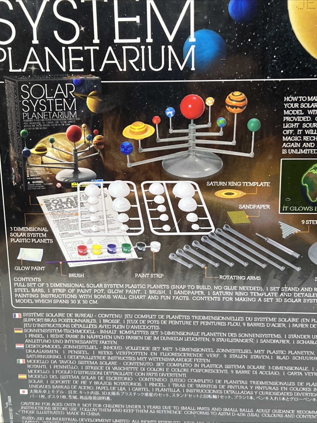 Solar System Planetarium Model Kit Kidz Labs 4M Brand NEW SEALED Ages 8+