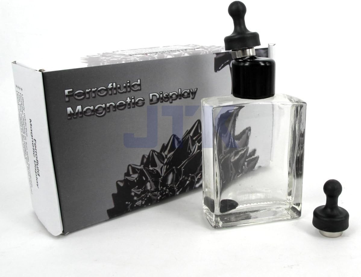 Fascinating Ferrofluid Magnetic Display in Glass Bottle – Educational Desk Toy