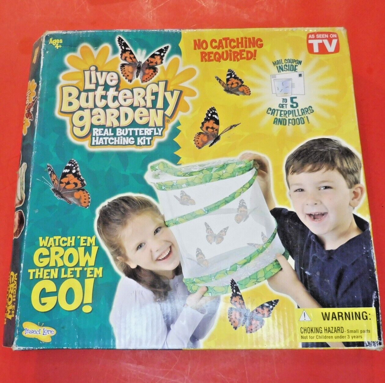 Insect Lore Live Butterfly Garden; Real Butterfly Hatching Kit – With Coupon!