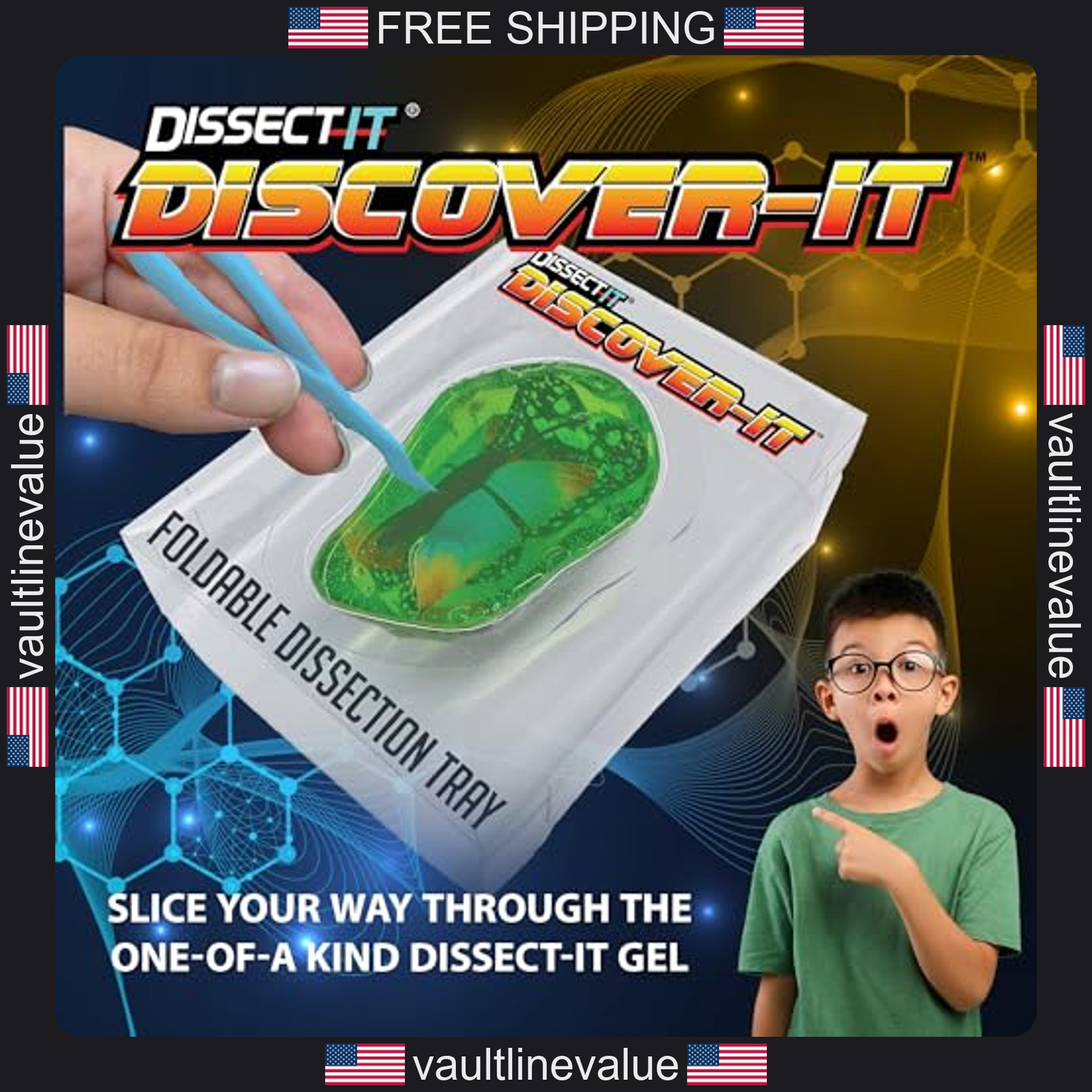 Discover-It Butterfly Metamorphosis Dissection Kit Kids STEM Science Ages 5+
